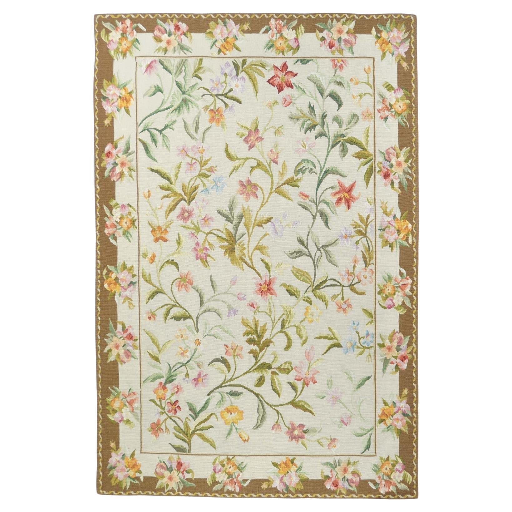 Aubusson Rug 4'0" x 6'0"