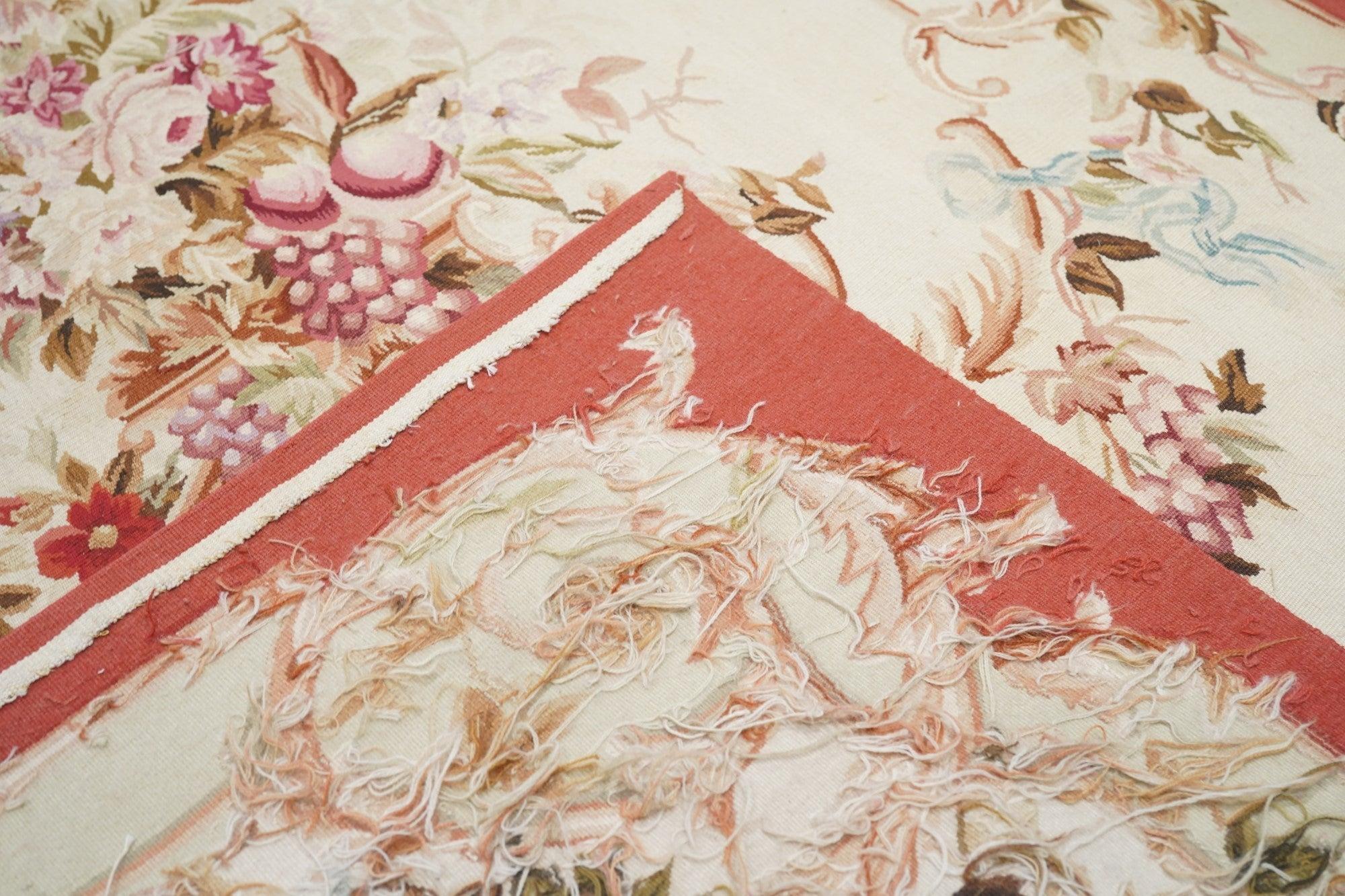 Tappeto Aubusson 4'4'' x 8'3'' in vendita 4