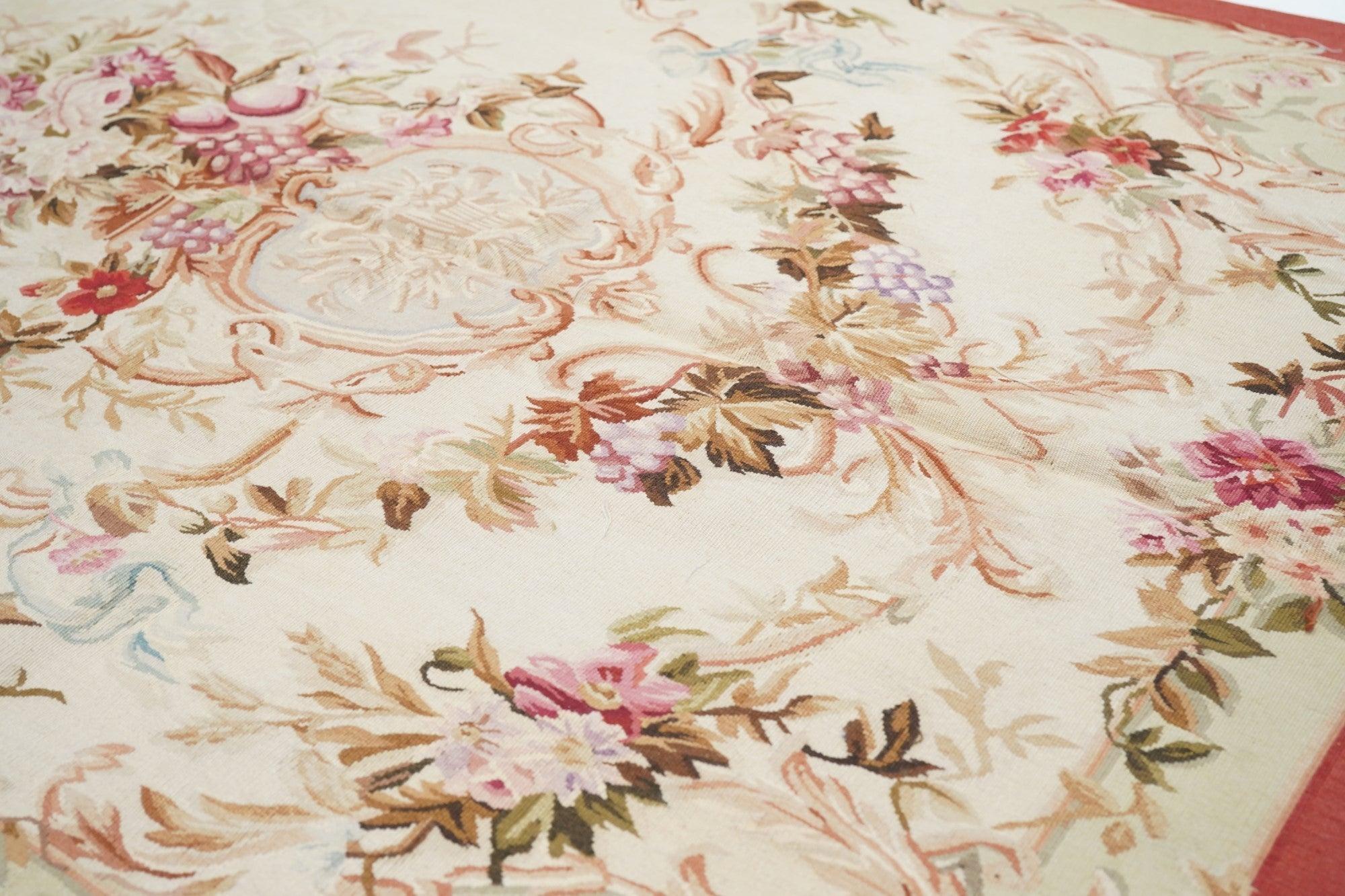 XXI secolo e contemporaneo Tappeto Aubusson 4'4'' x 8'3'' in vendita