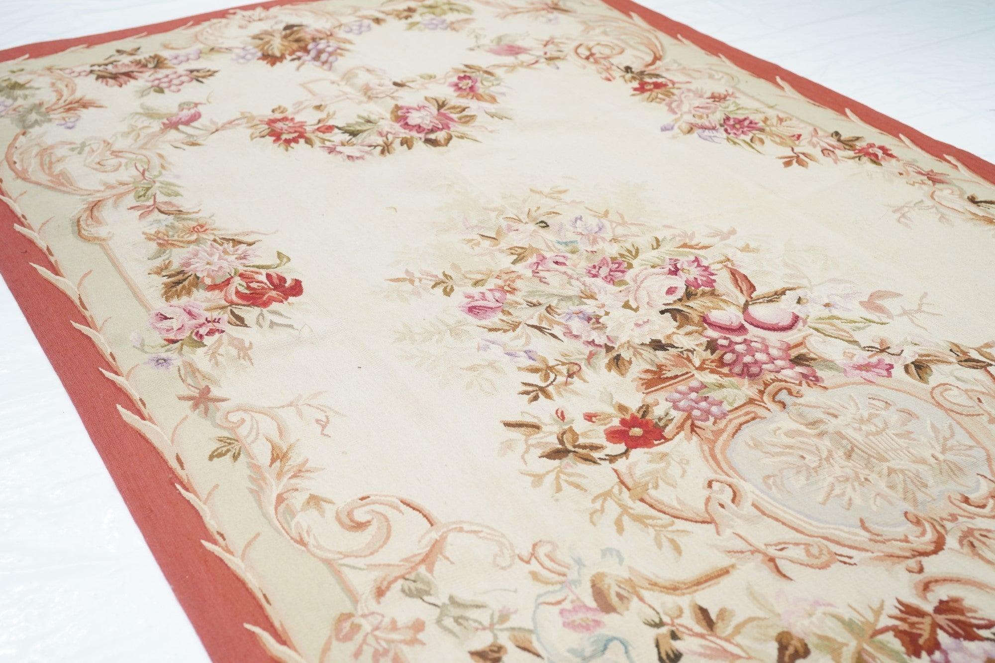 Lana Tappeto Aubusson 4'4'' x 8'3'' in vendita