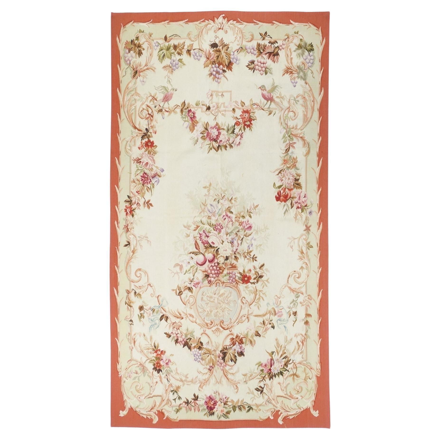 Aubusson Rug 4'4'' x 8'3''