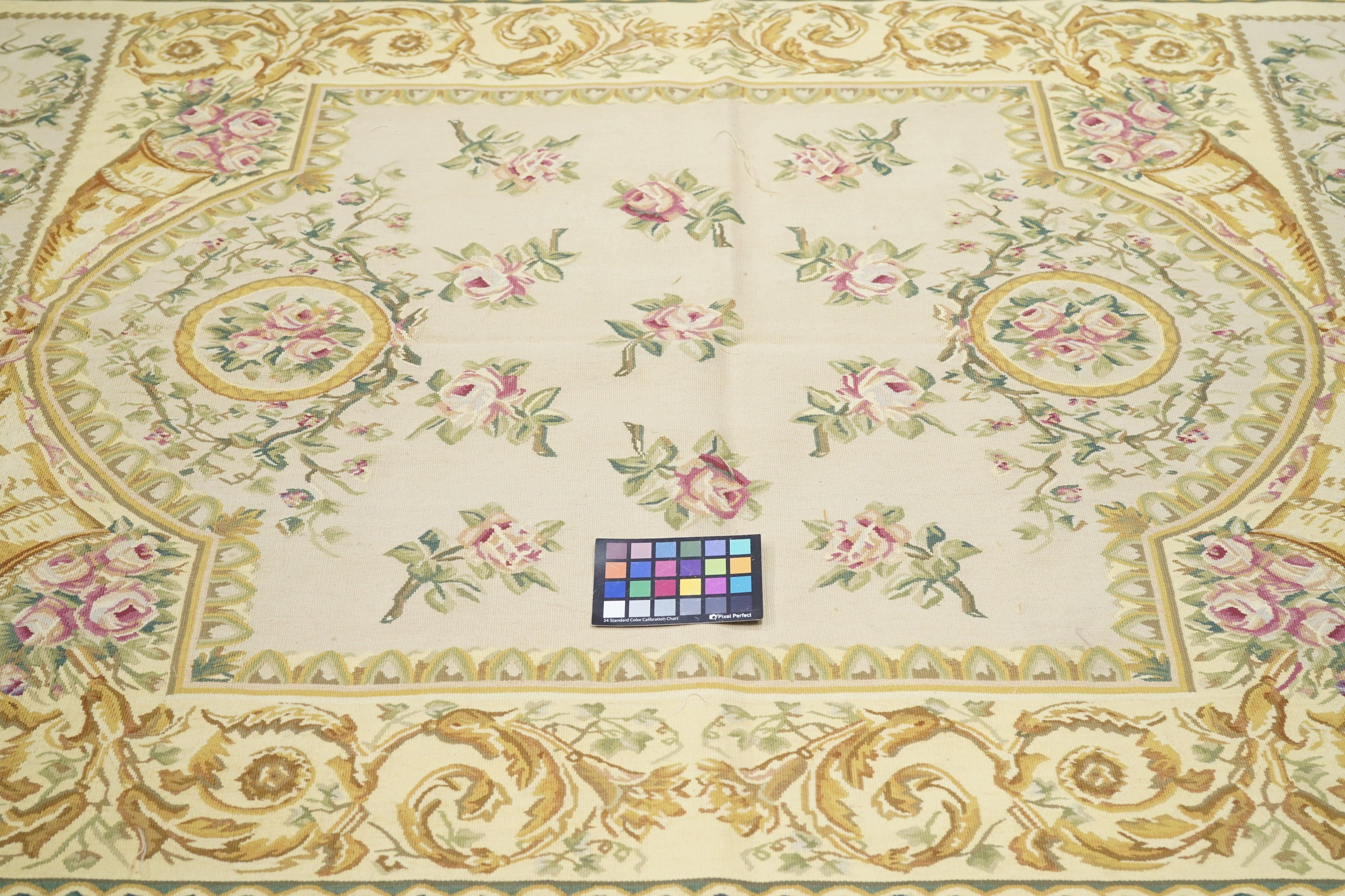 Wool Aubusson Rug 5'0