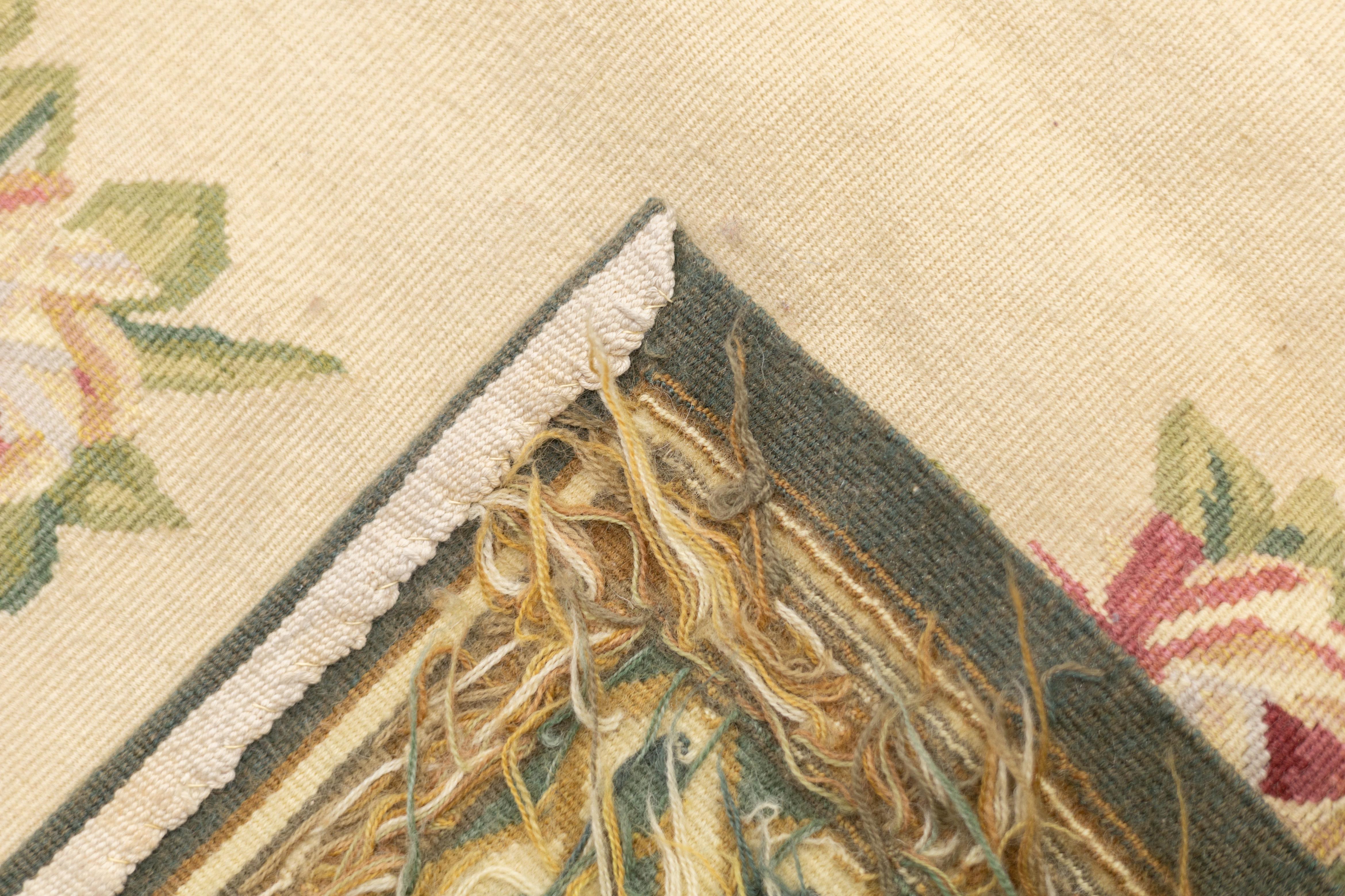 Tappeto Aubusson 5'10'' x 9'0'' in vendita 4