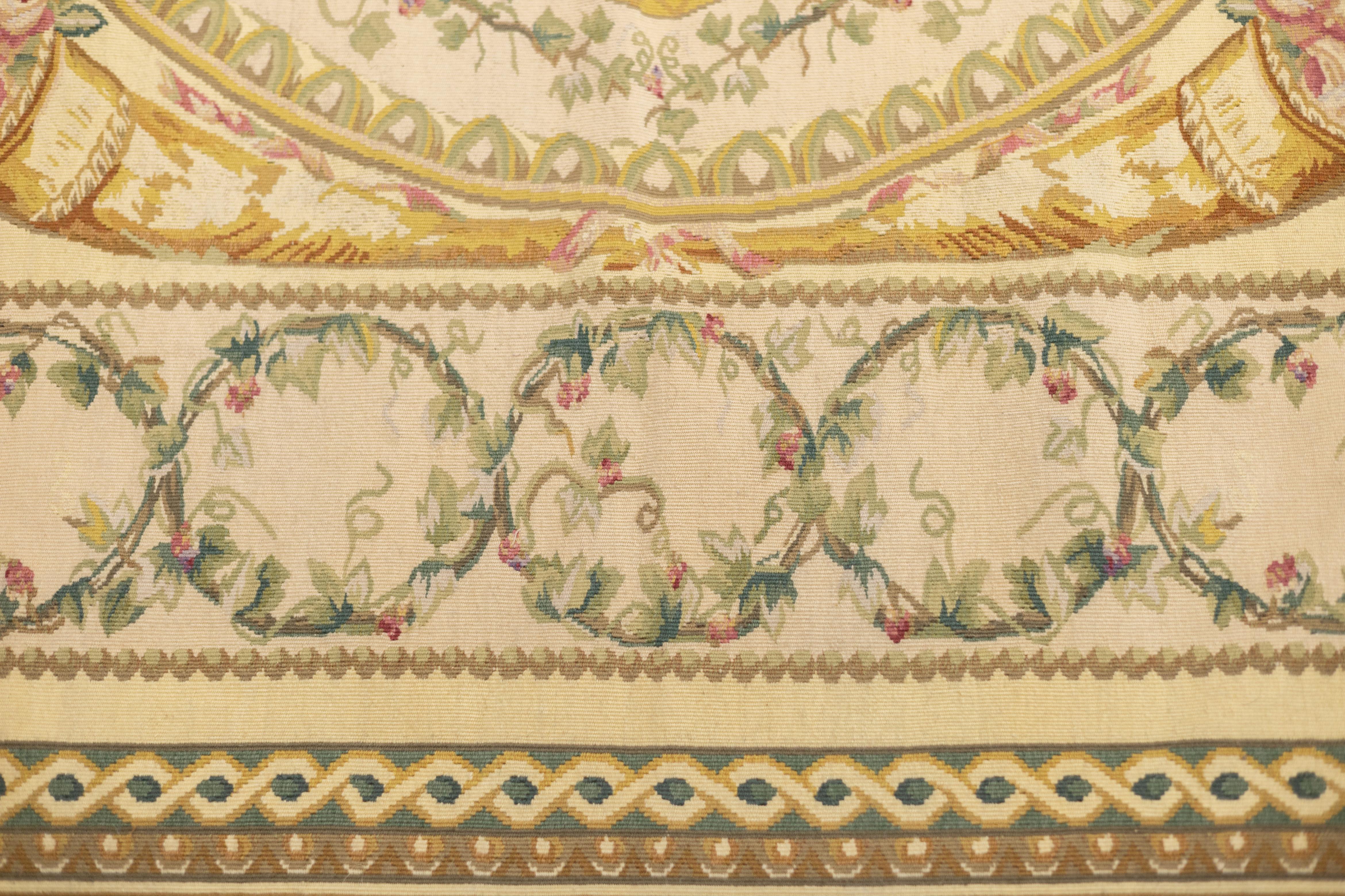 Francese Tappeto Aubusson 5'10'' x 9'0'' in vendita