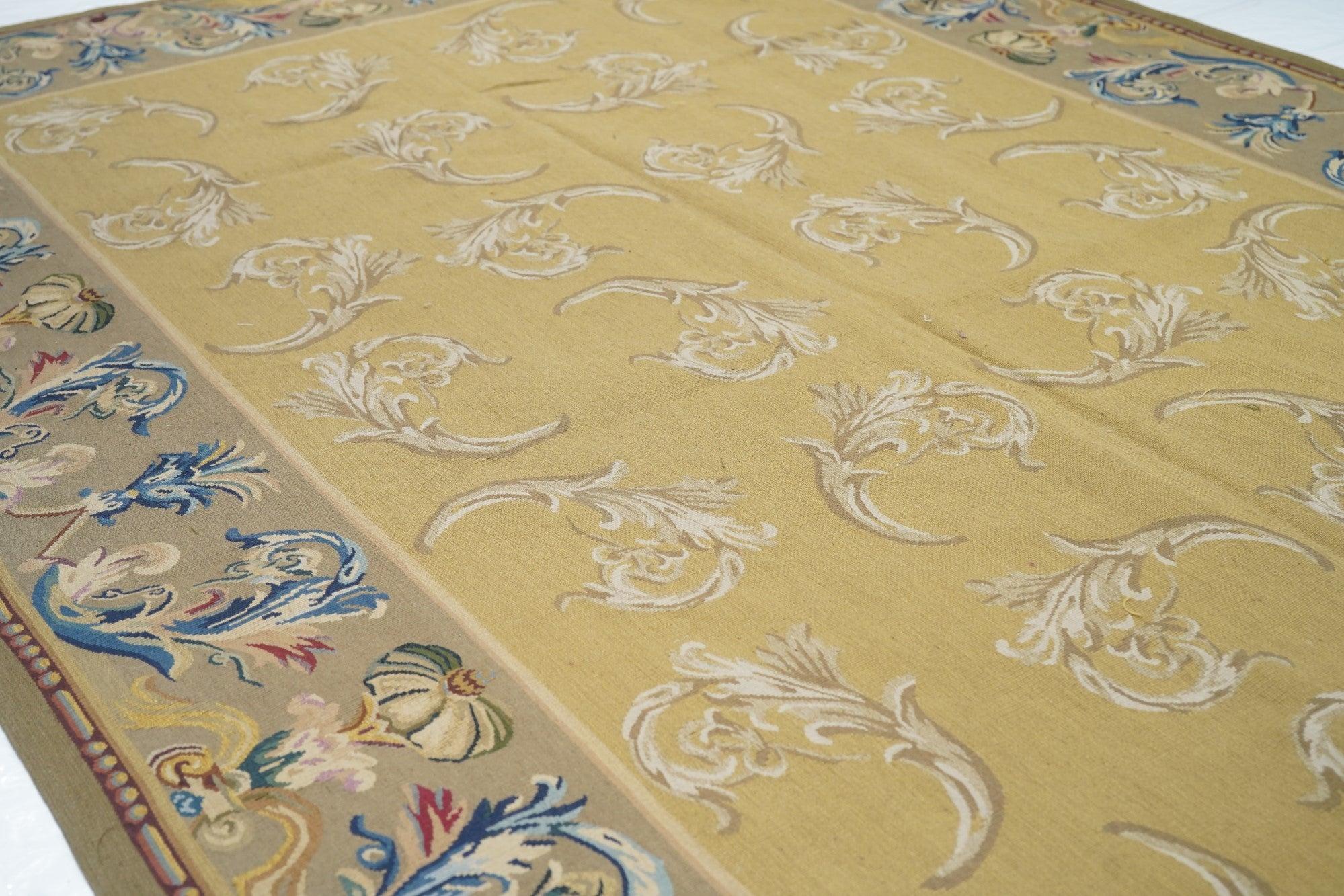 Contemporary Aubusson Rug 5'10'' x 9'0