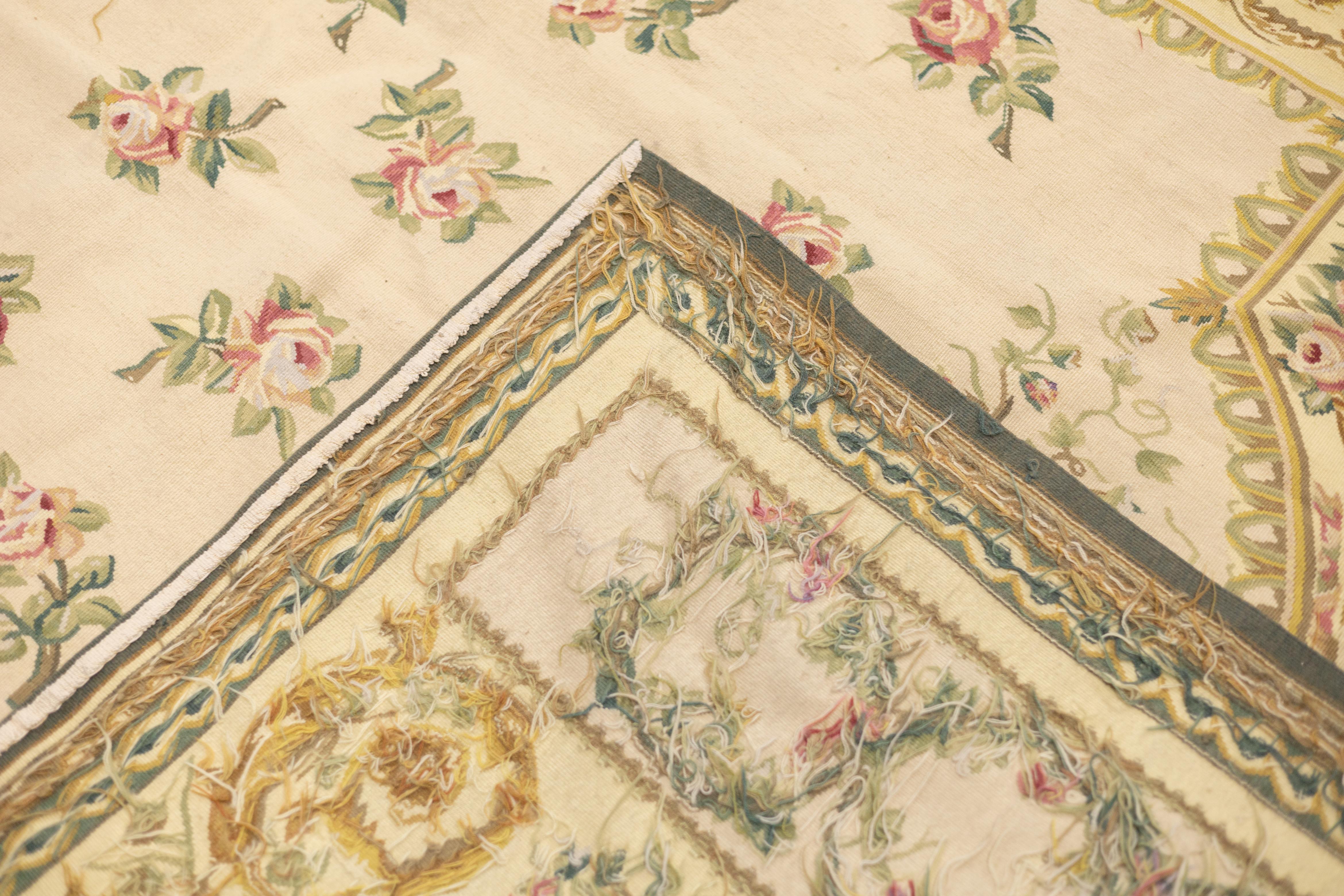 Tappeto Aubusson 5'10'' x 9'0'' in vendita 3