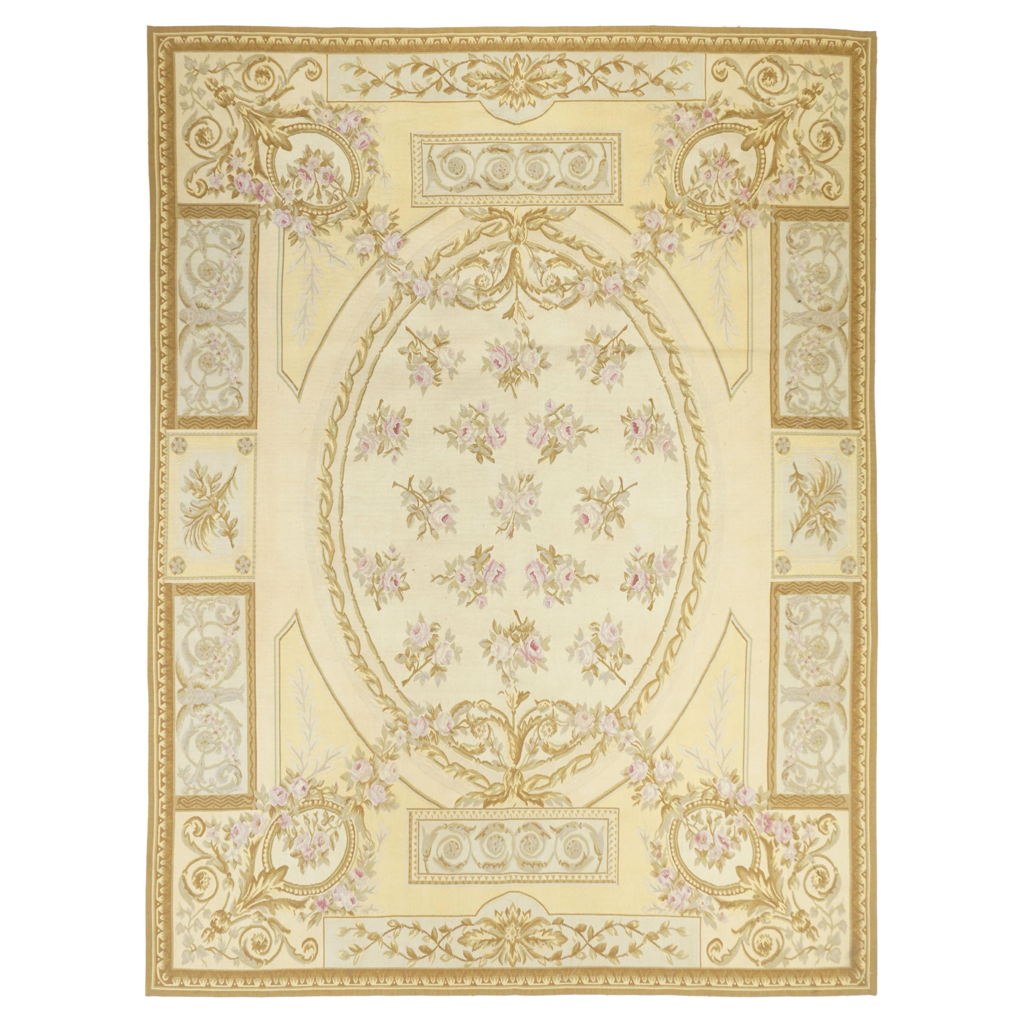 Aubusson Rug 6' x 9' For Sale