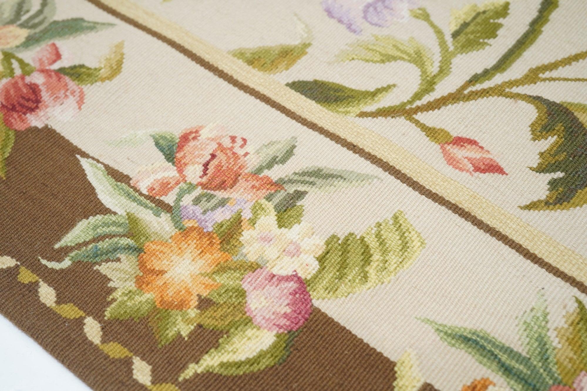 French Aubusson Rug 6'0