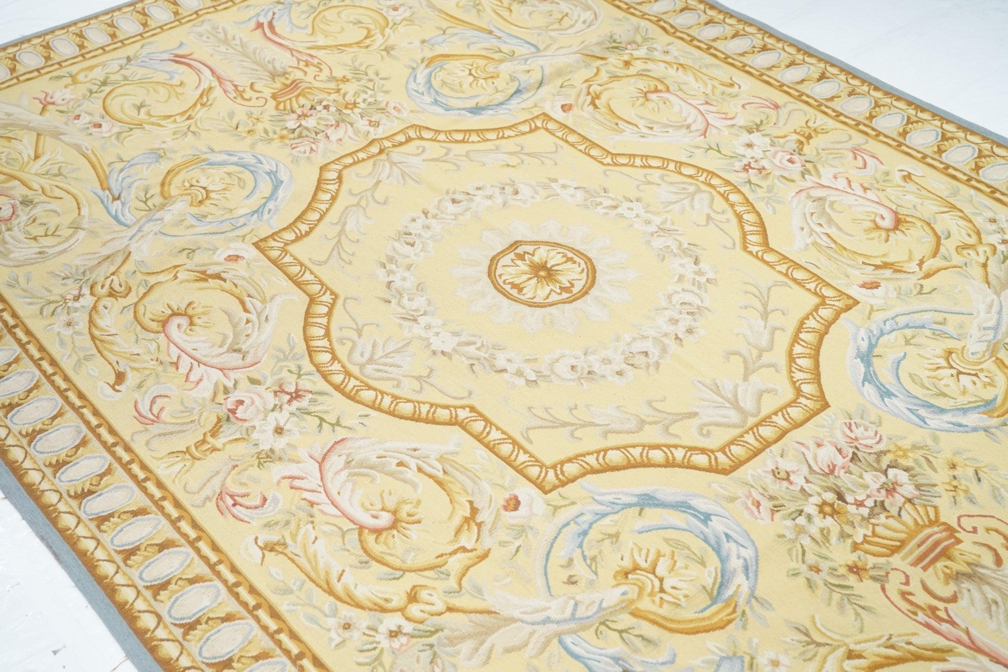 Wool Aubusson Rug 6'0