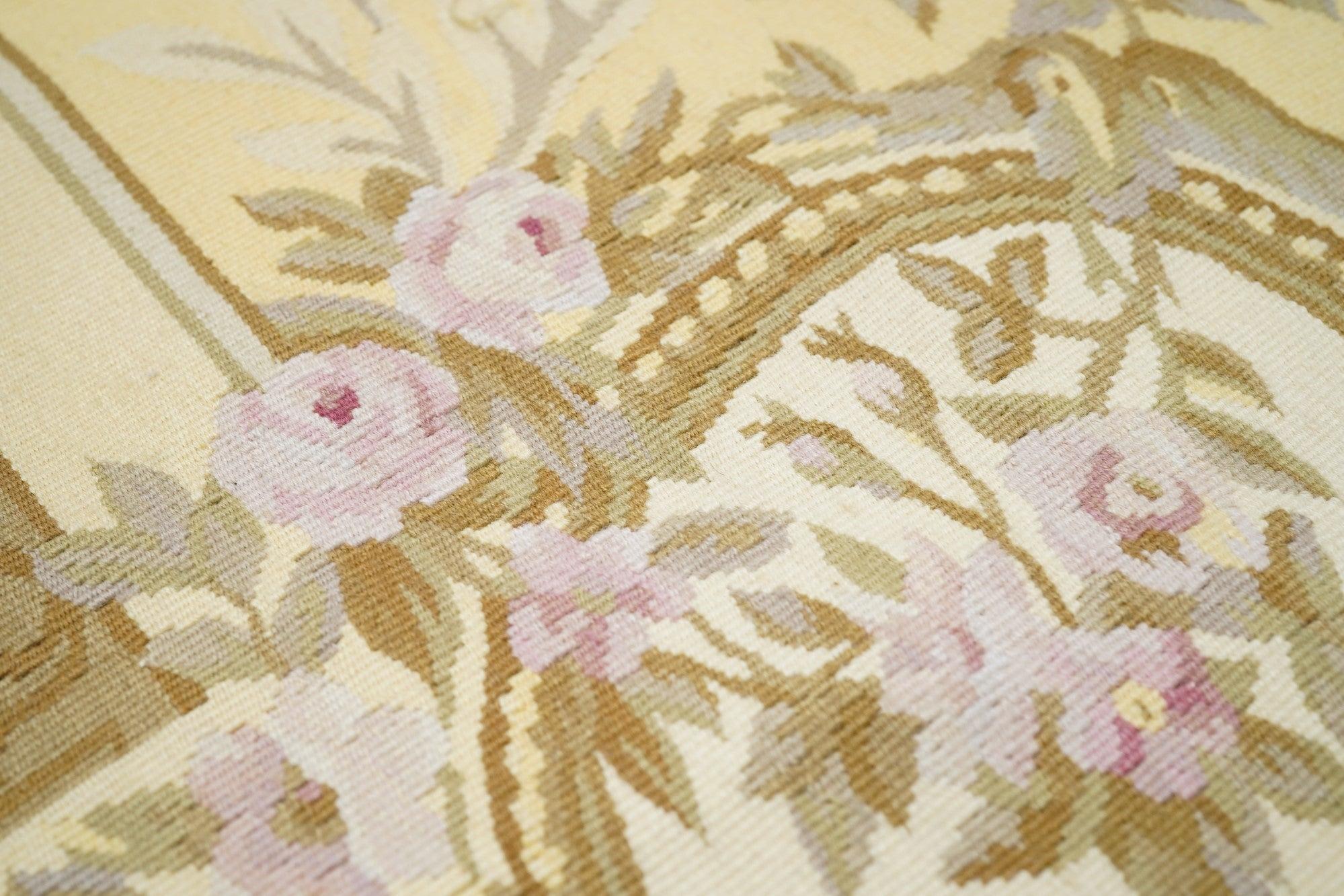 Wool Aubusson Rug 6'0