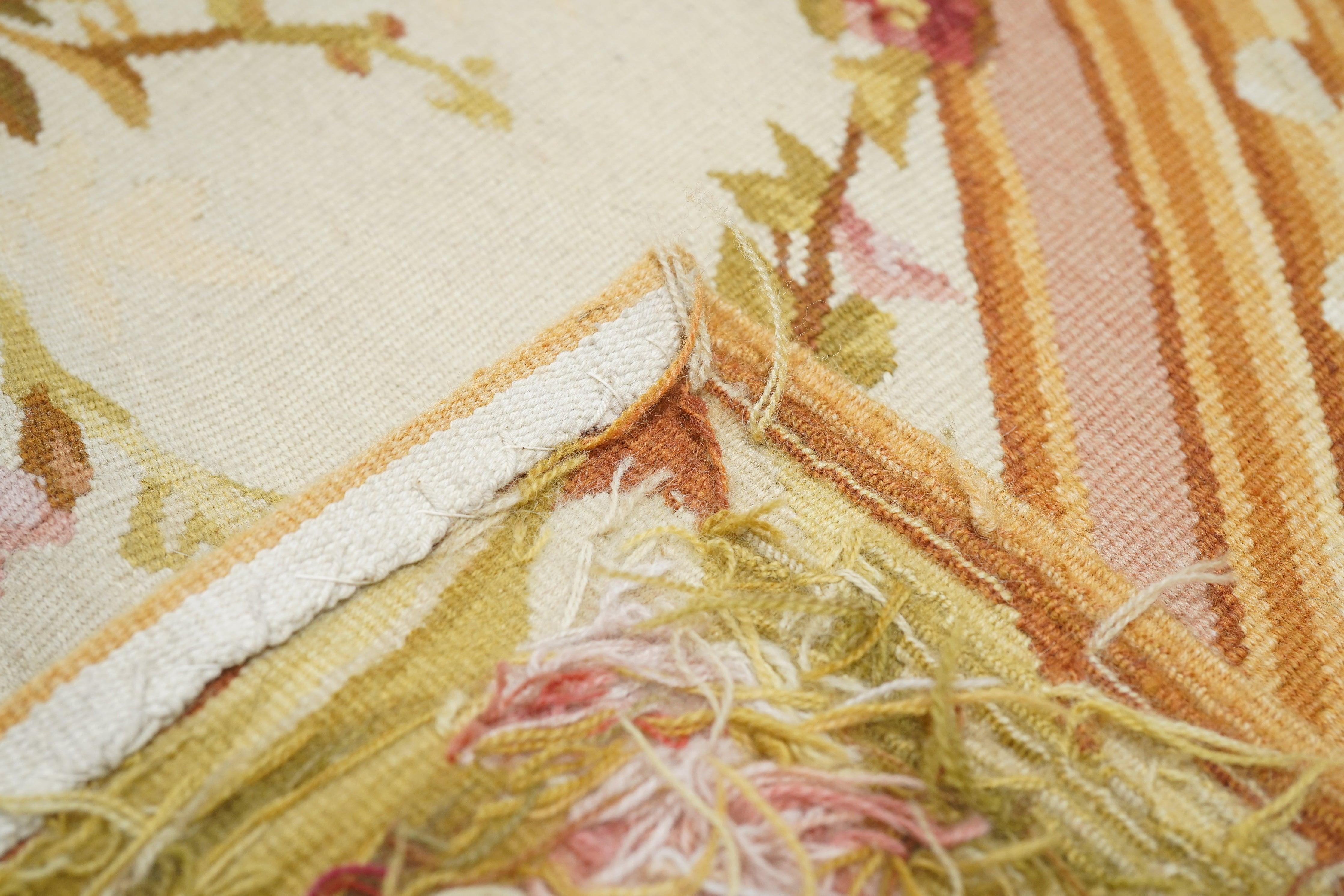 Wool Aubusson Rug 6'0