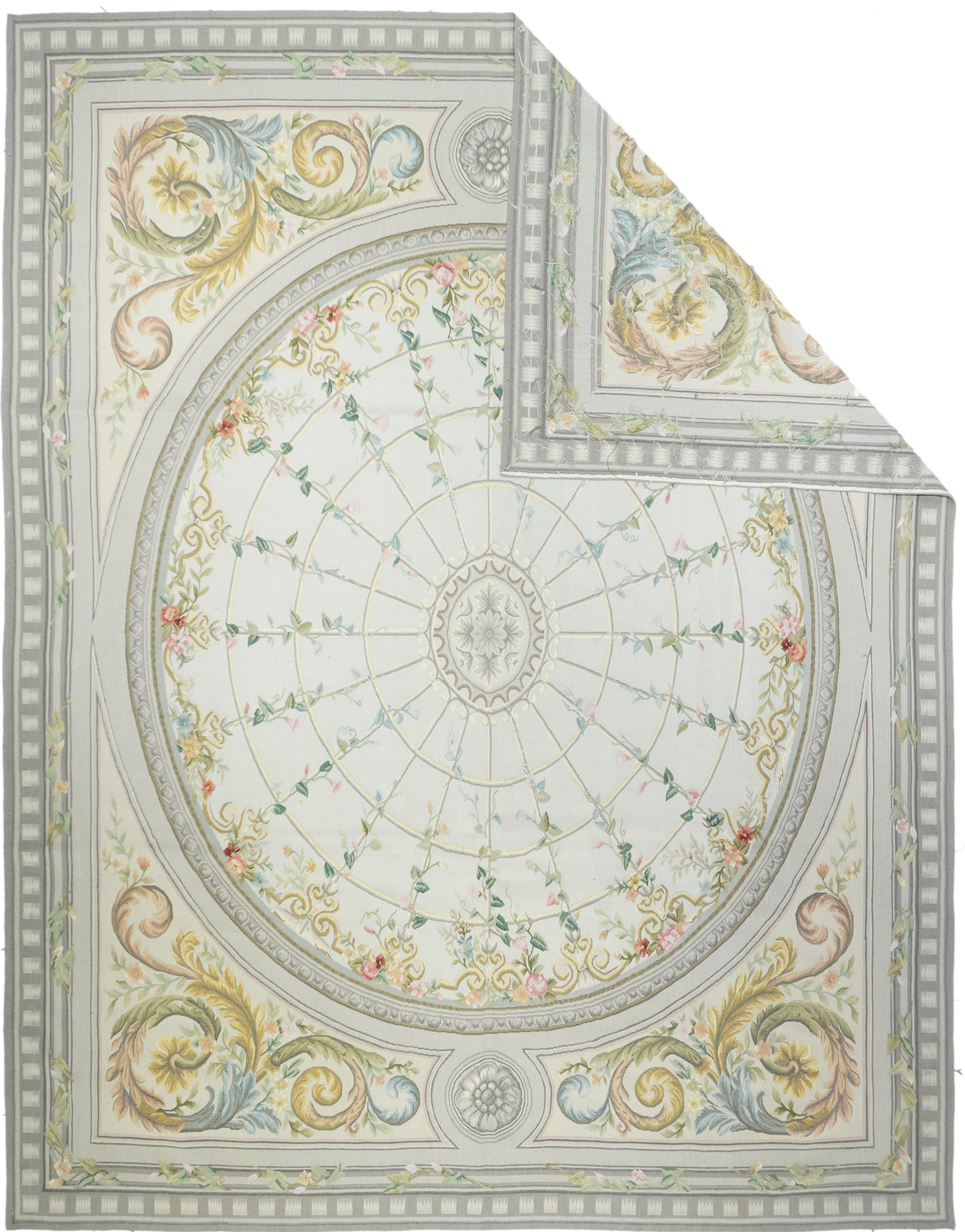 Alfombra Aubusson 7'10'' x 10'1''.