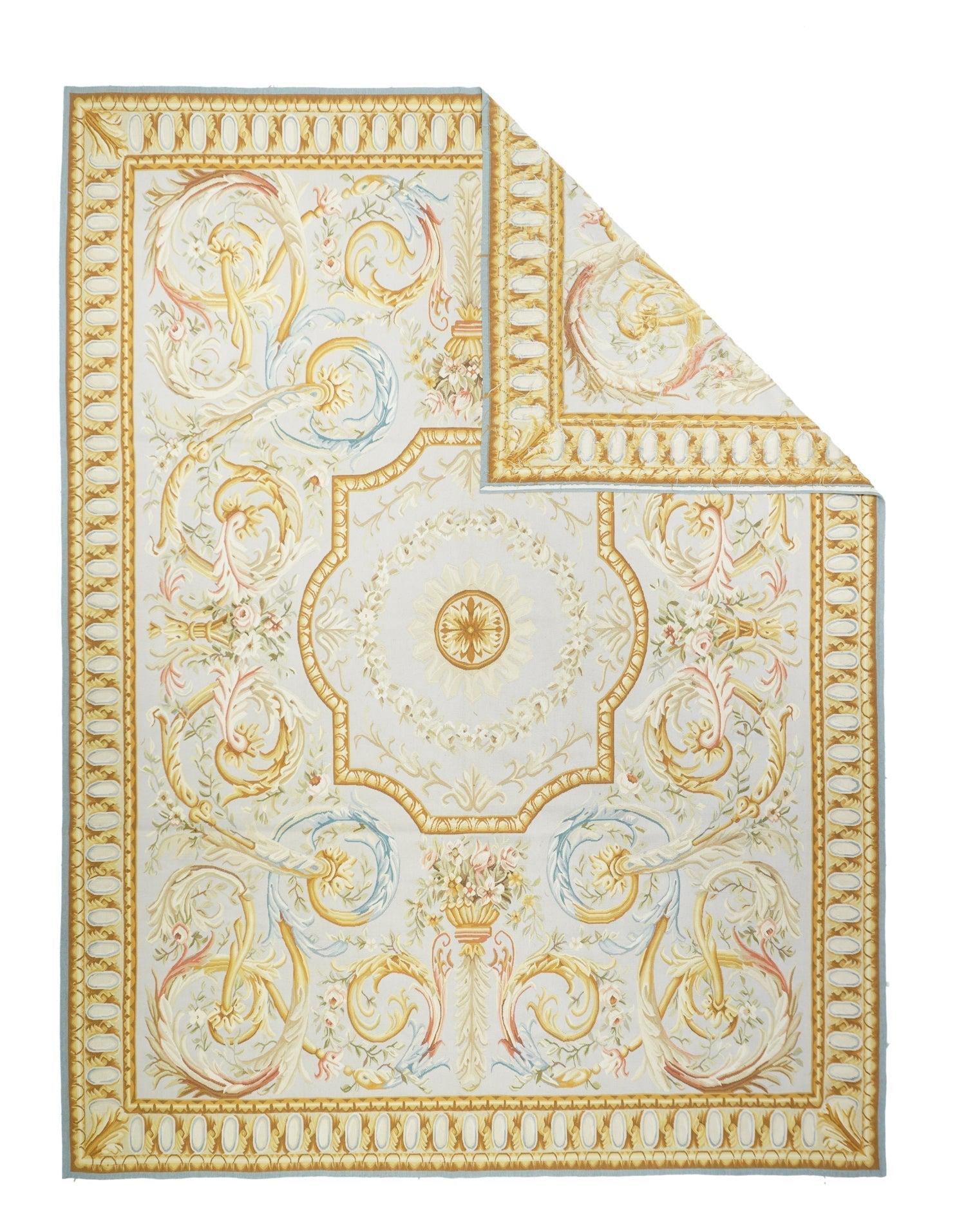 Aubusson Rug 7'10'' x 10'2''.