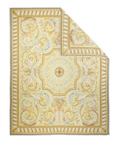 Aubusson-Teppich 7'10'' x 10'2''