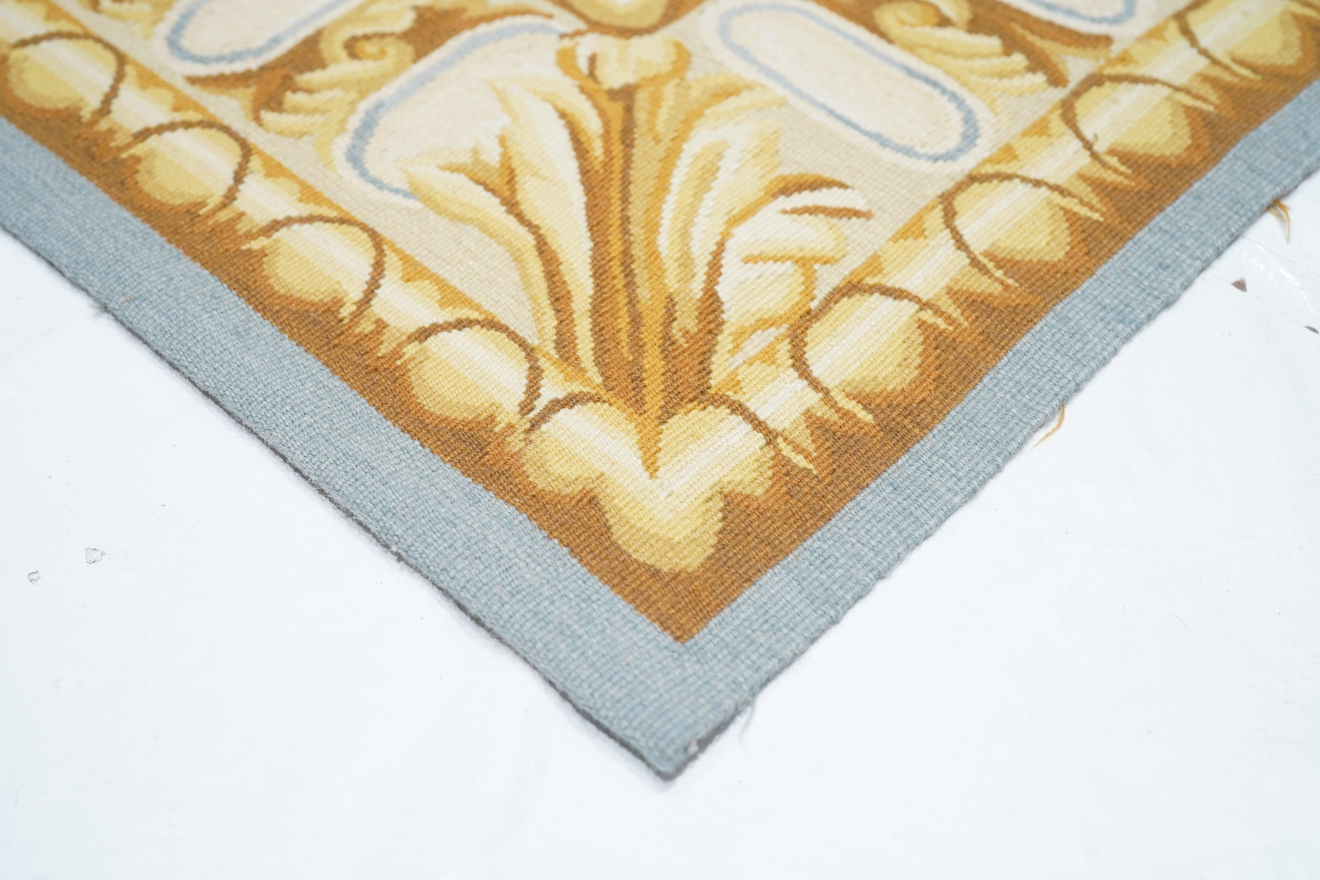 French Aubusson Rug 7'10'' x 10'2'' For Sale