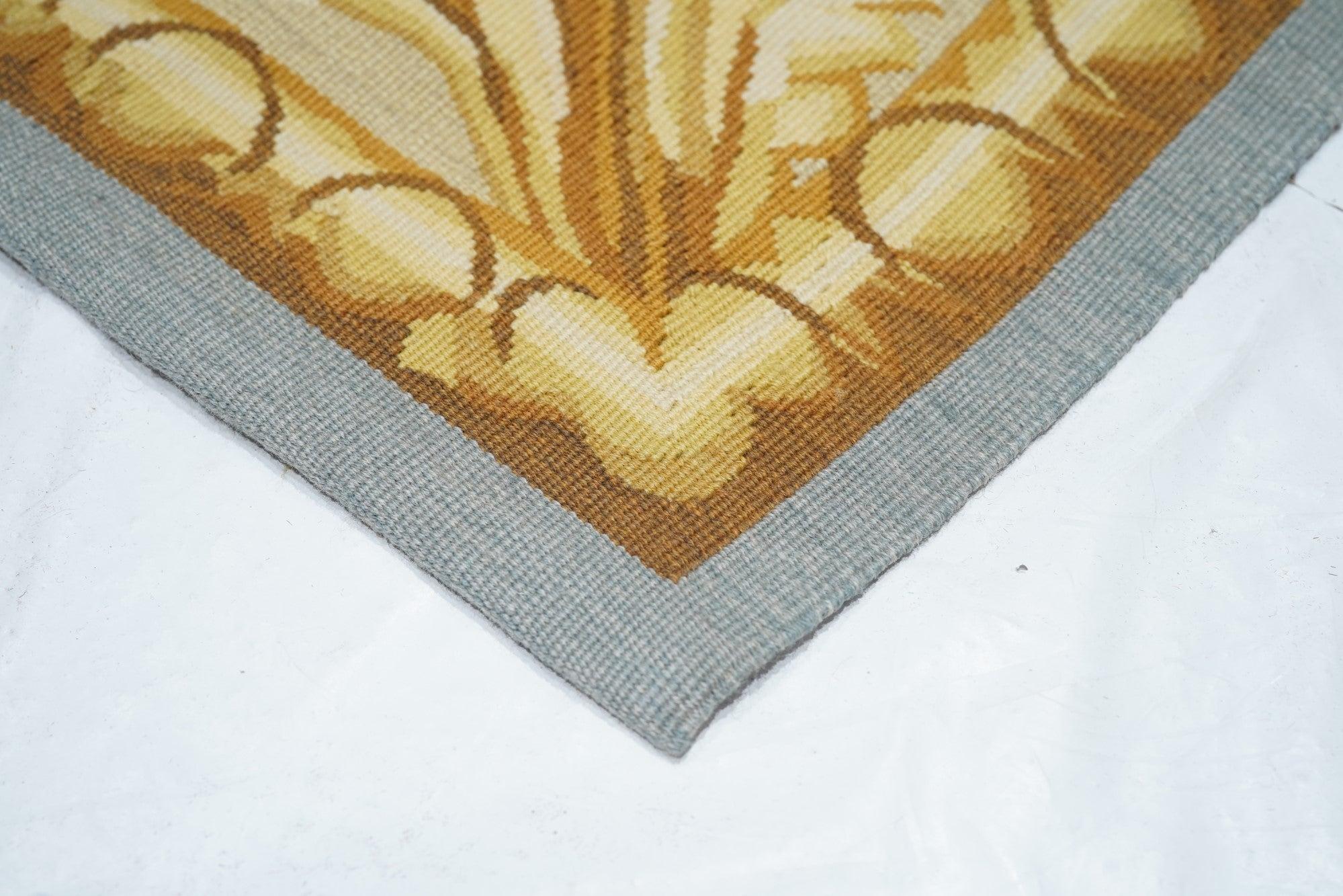 French Aubusson Rug 7'10'' x 10'2'' For Sale