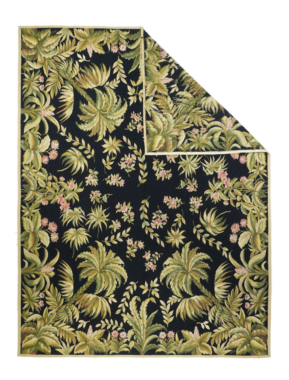 Alfombra Aubusson 7'10'' x 10'3''.