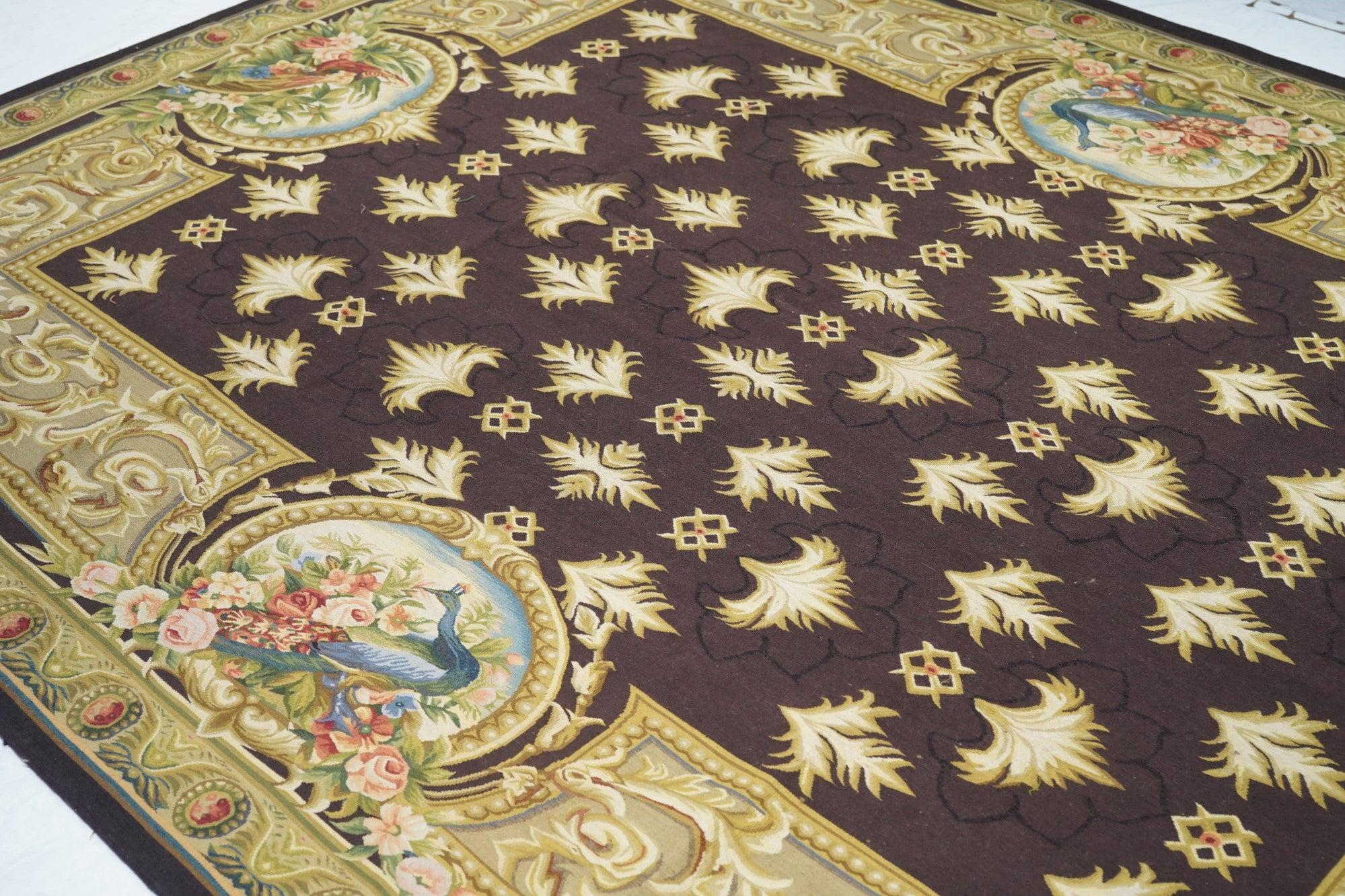 XXI secolo e contemporaneo Tappeto Aubusson 7'11'' x 10'2'' in vendita