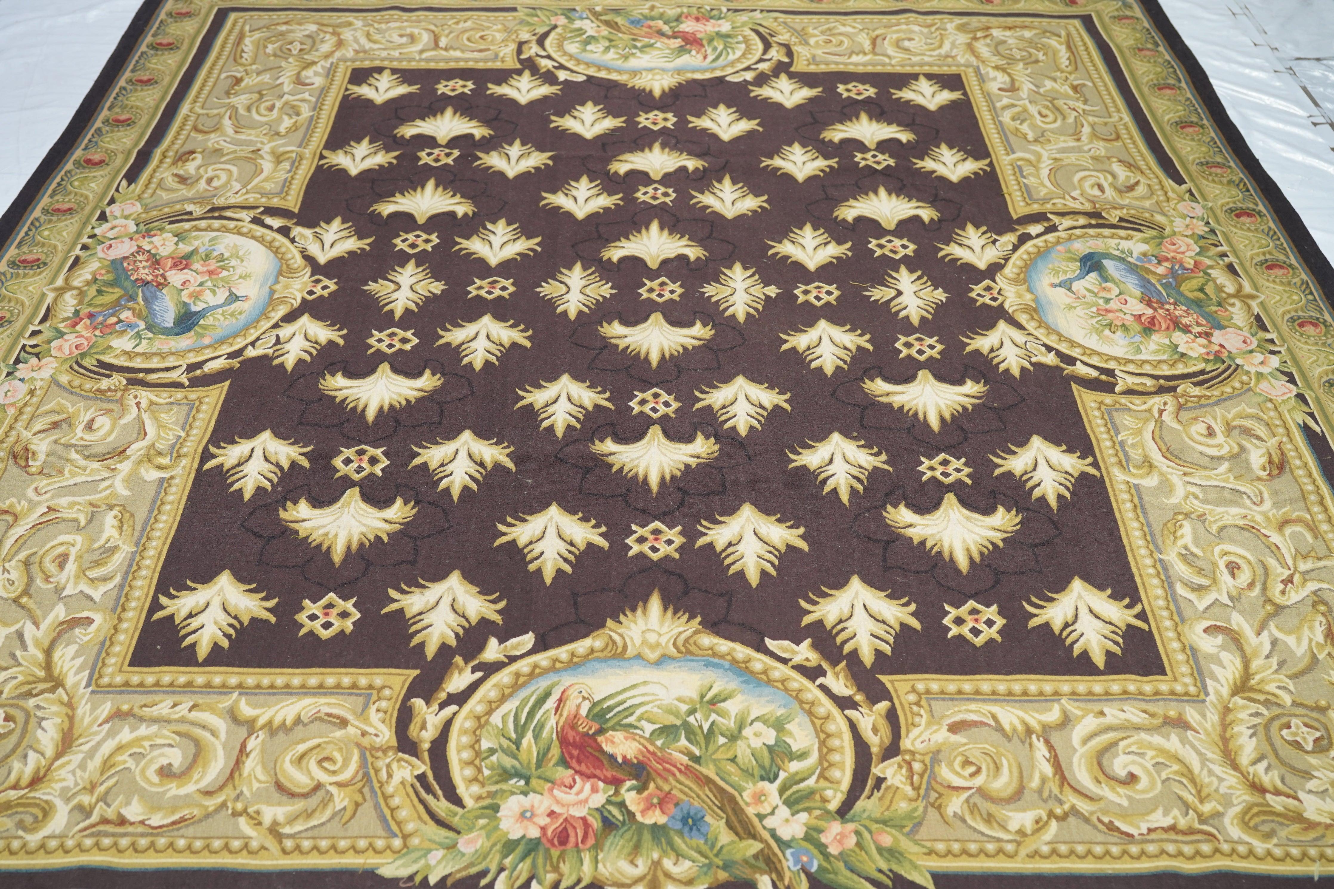 Tappeto Aubusson 7'11'' x 10'2'' in vendita 1