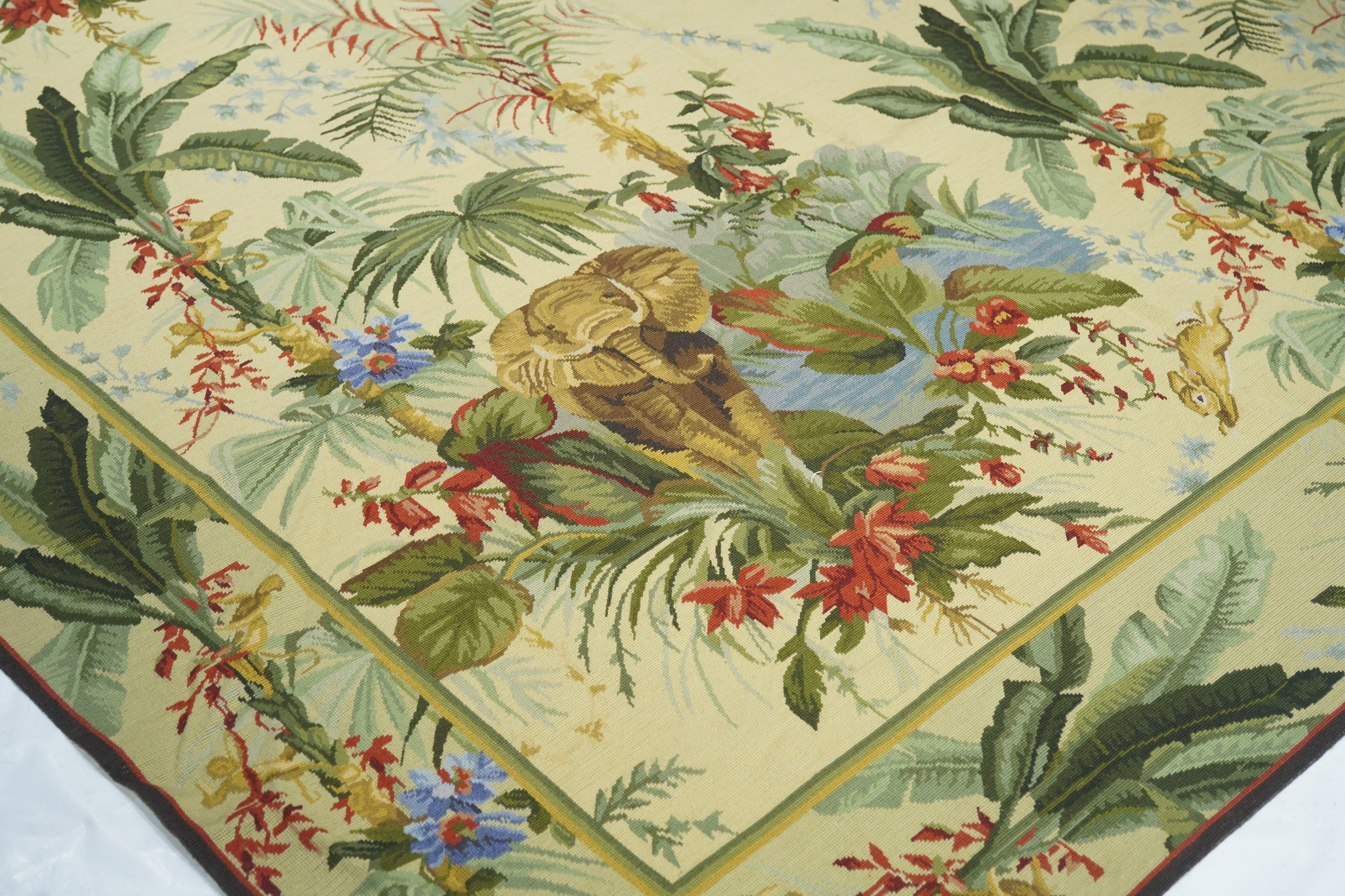 XXI secolo e contemporaneo Tappeto Aubusson 7'11'' x 9'11'' in vendita