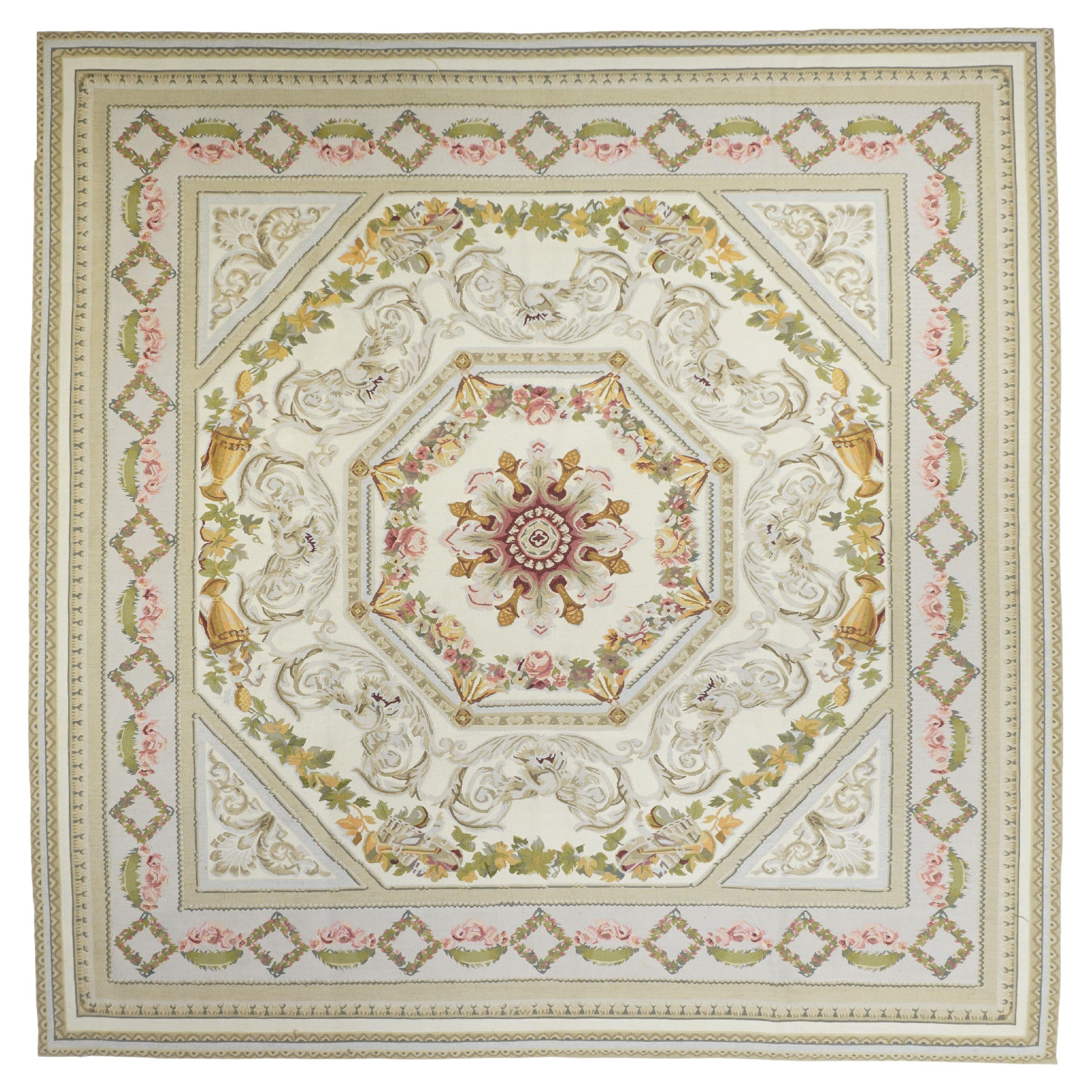 Tappeto Aubusson 7'4'' x 8'1''