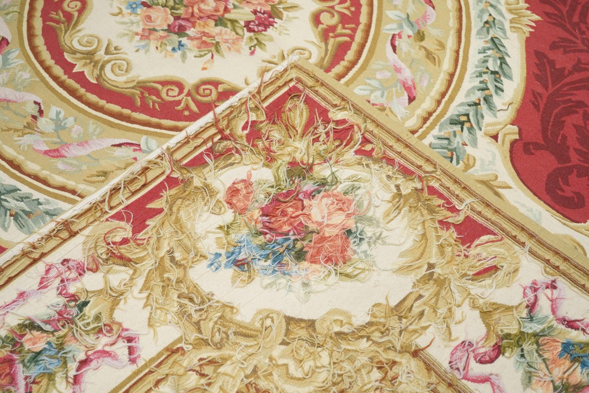 Aubusson Rug 7'5'' x 9'7'' For Sale 5