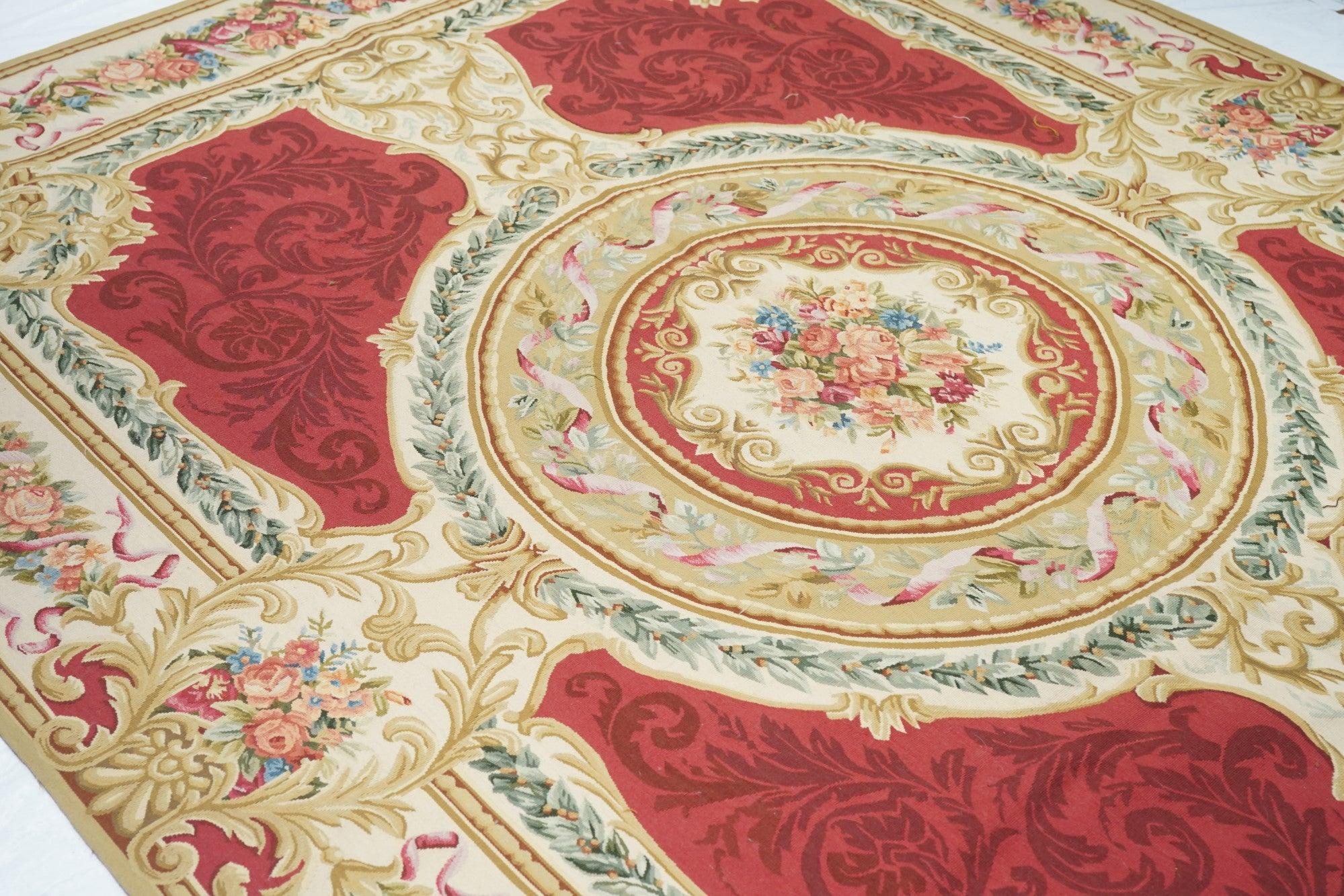 Aubusson Rug 7'5'' x 9'7'' For Sale 1