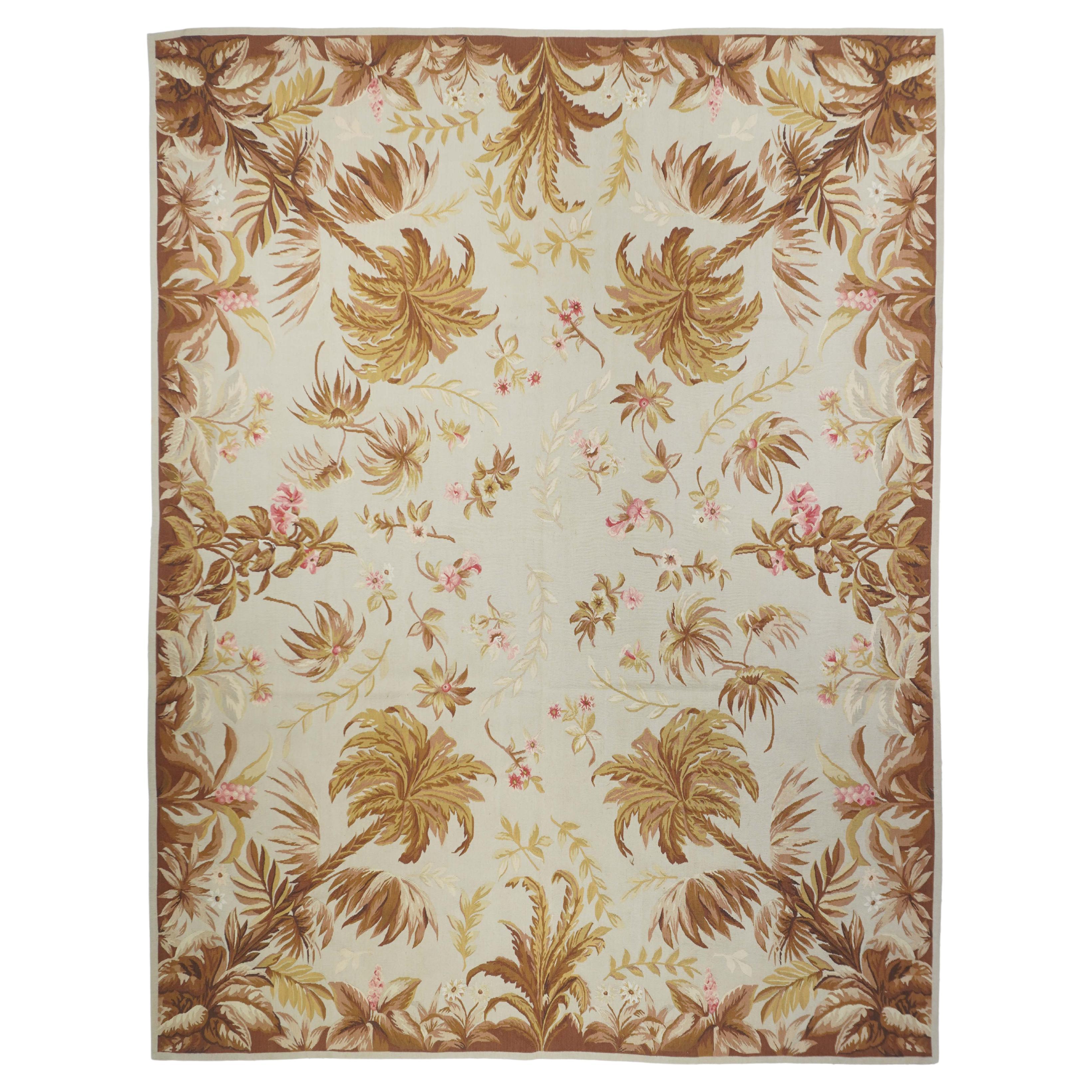 Aubusson Rug 7'7'' x 10'0" For Sale