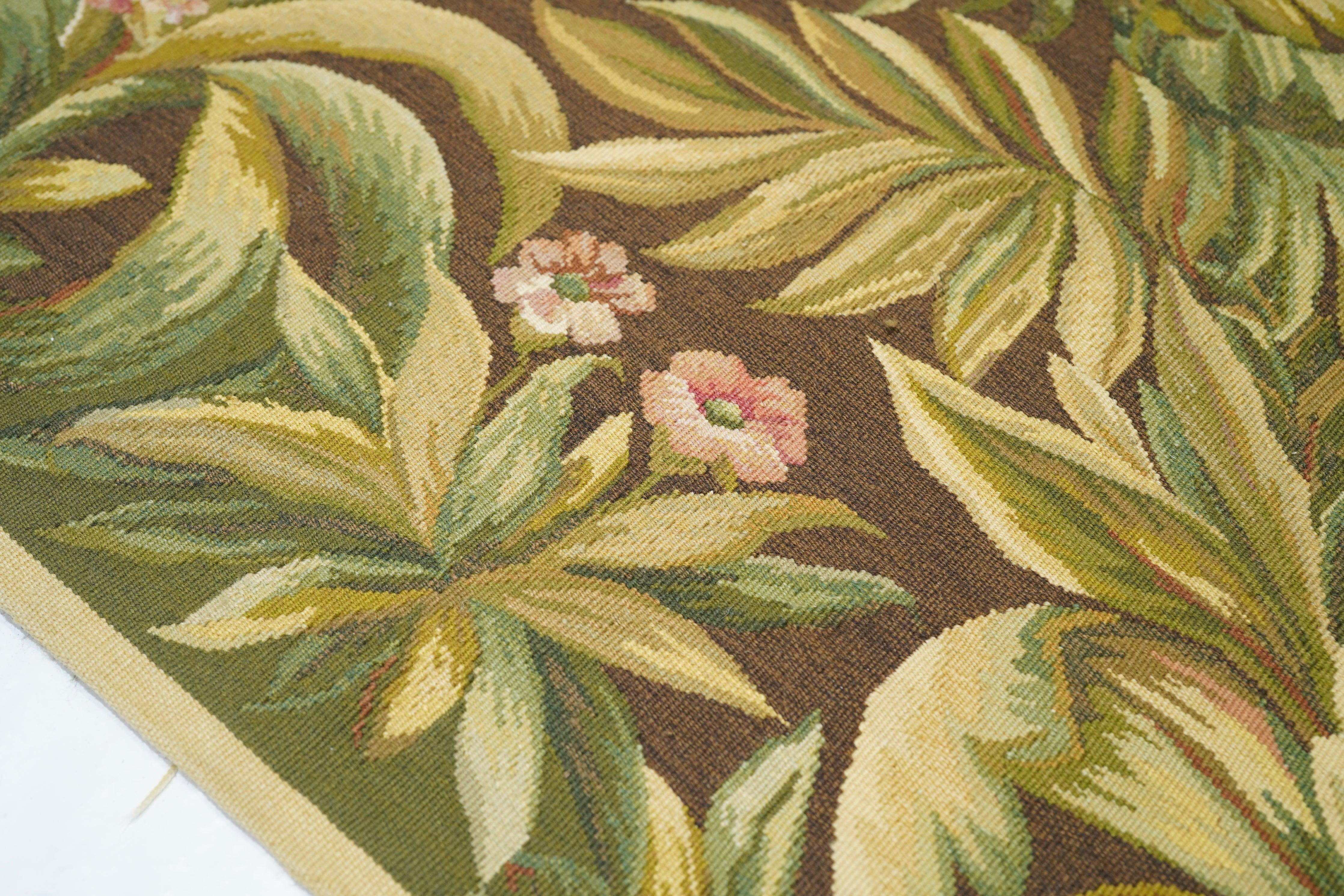 Francese Tappeto Aubusson 7'8'' x 10'1'' in vendita