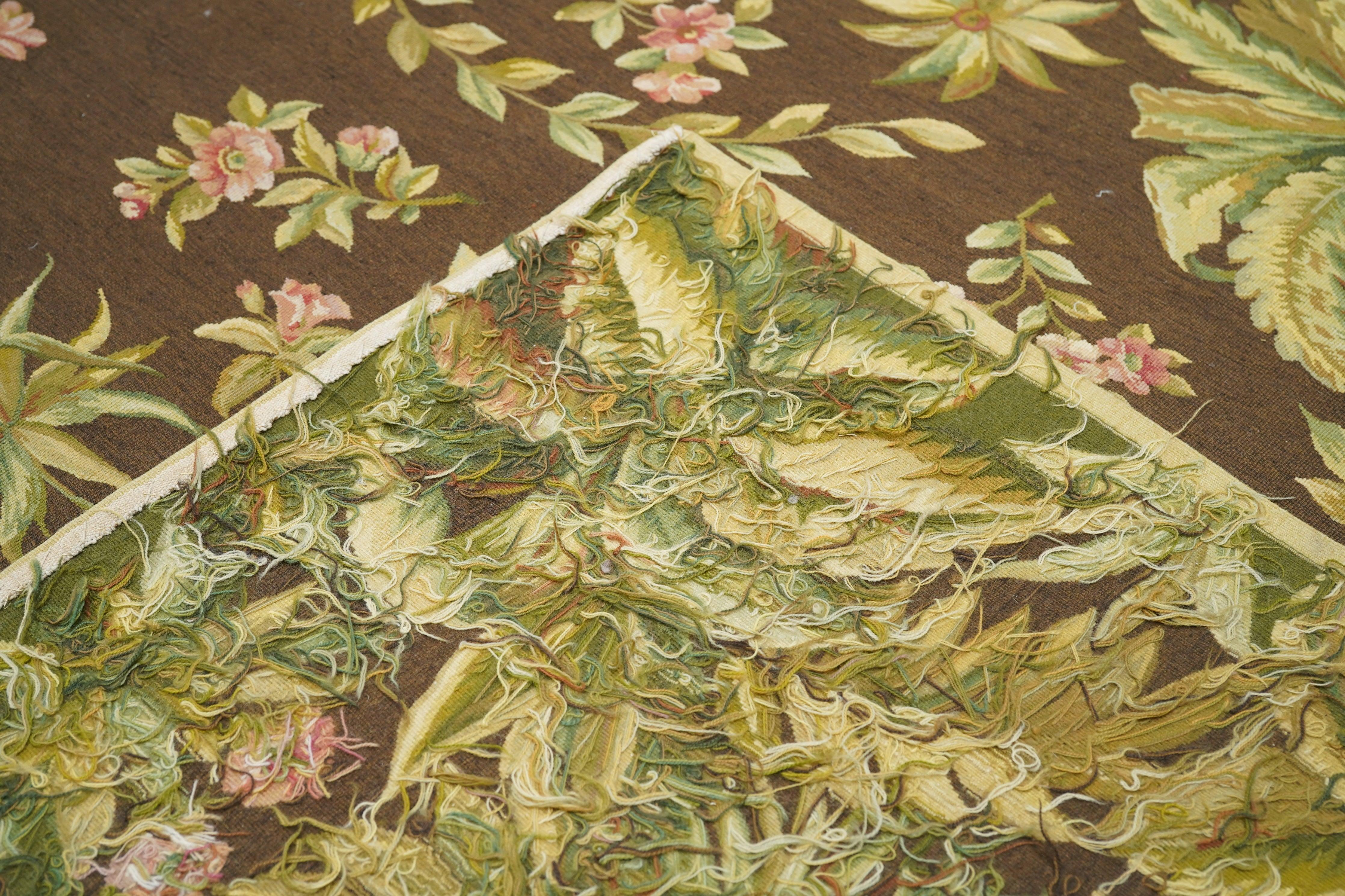 XXI secolo e contemporaneo Tappeto Aubusson 7'8'' x 10'1'' in vendita