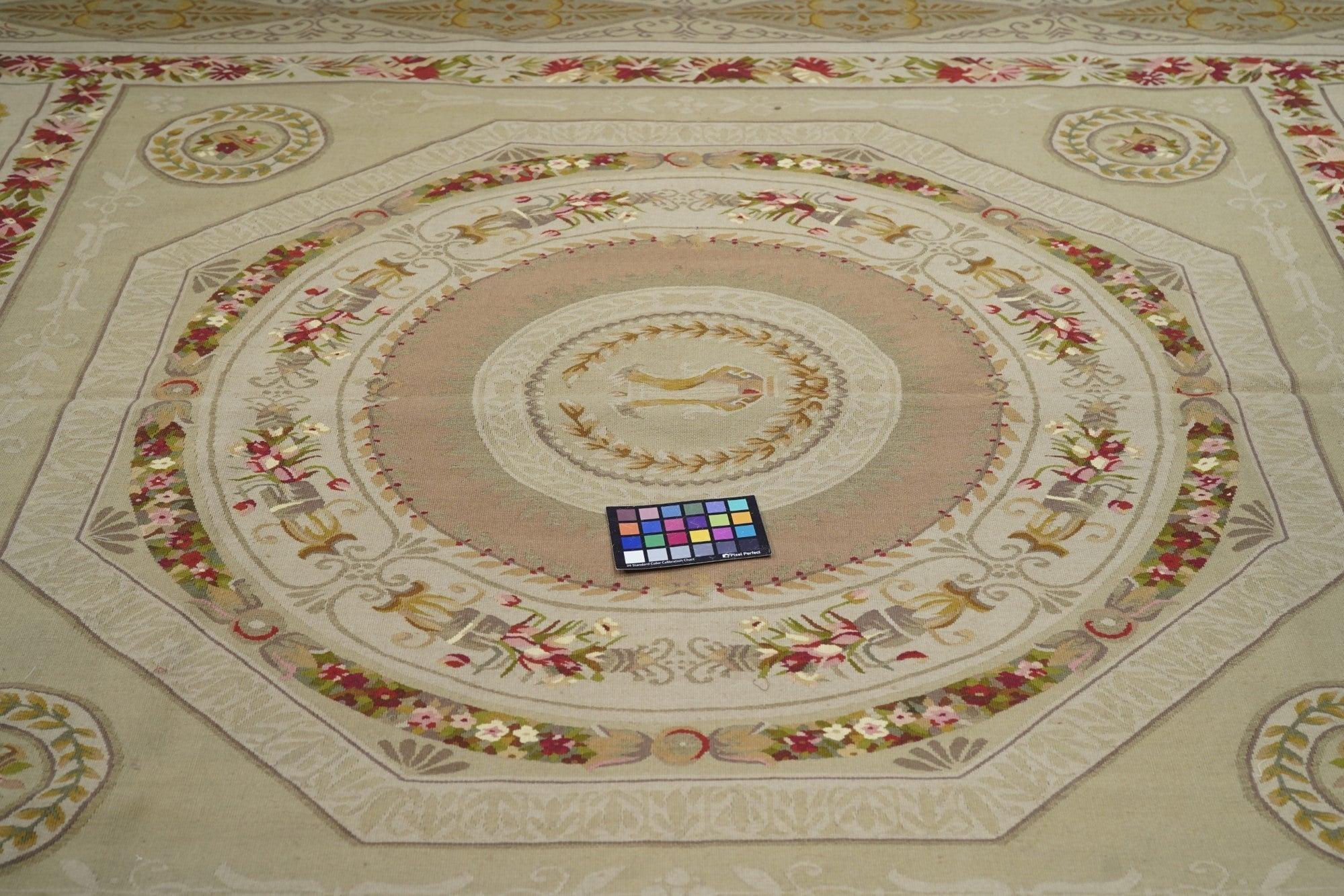Aubusson Rug 7'8'' x 10'2'' For Sale 1