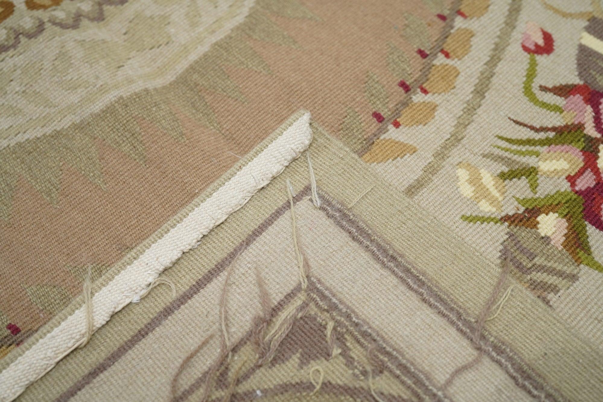 Aubusson Rug 7'8'' x 10'2'' For Sale 3