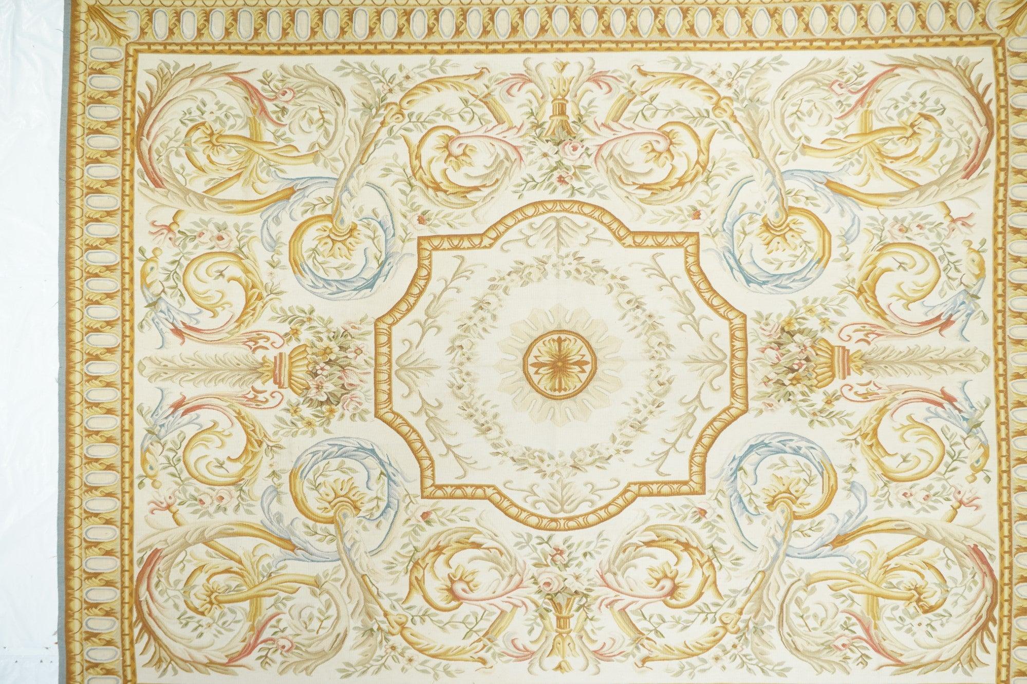 Aubusson Rug 7'9'' x 10'1''.