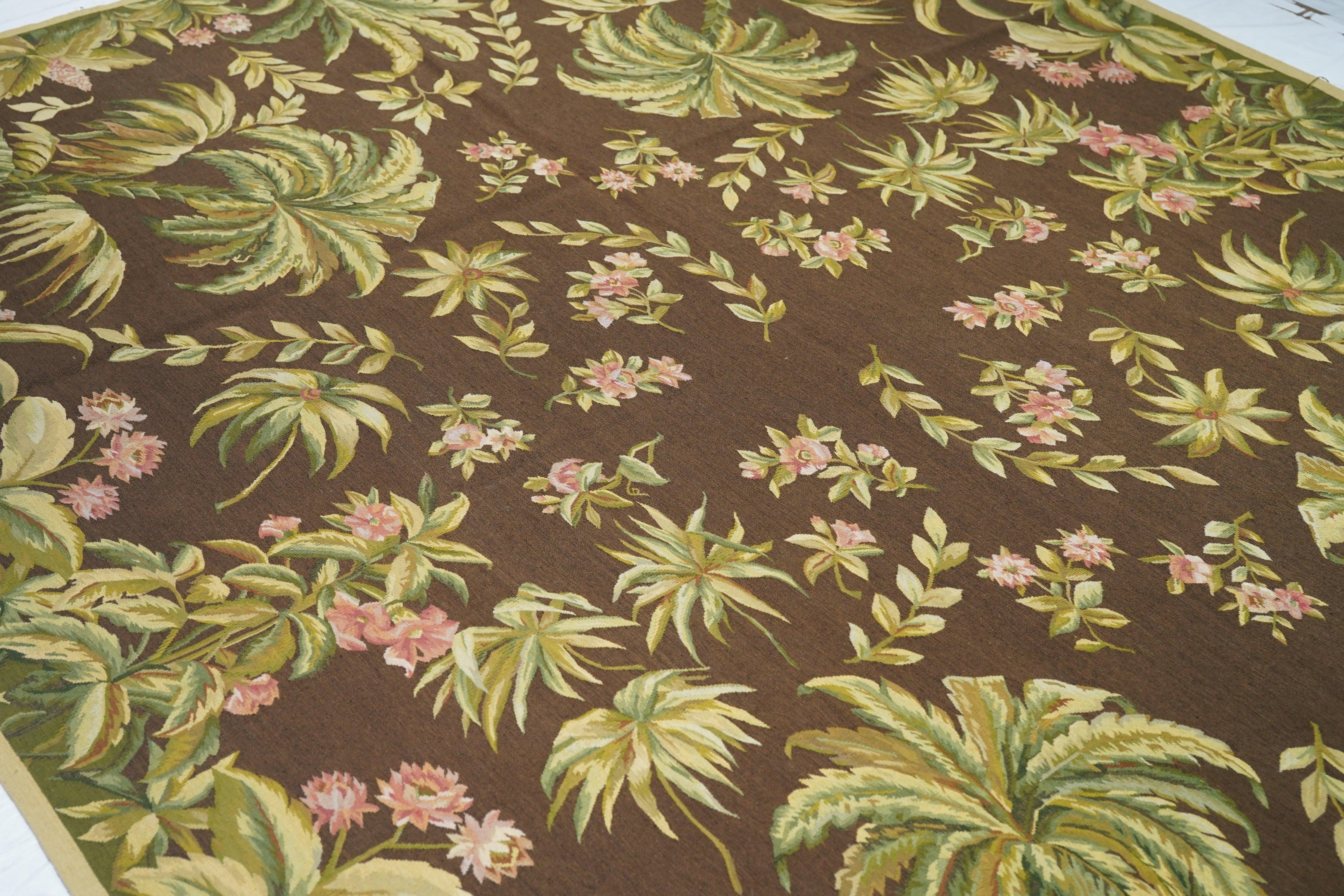 Francese Tappeto Aubusson 7'9'' x 10'1'' in vendita