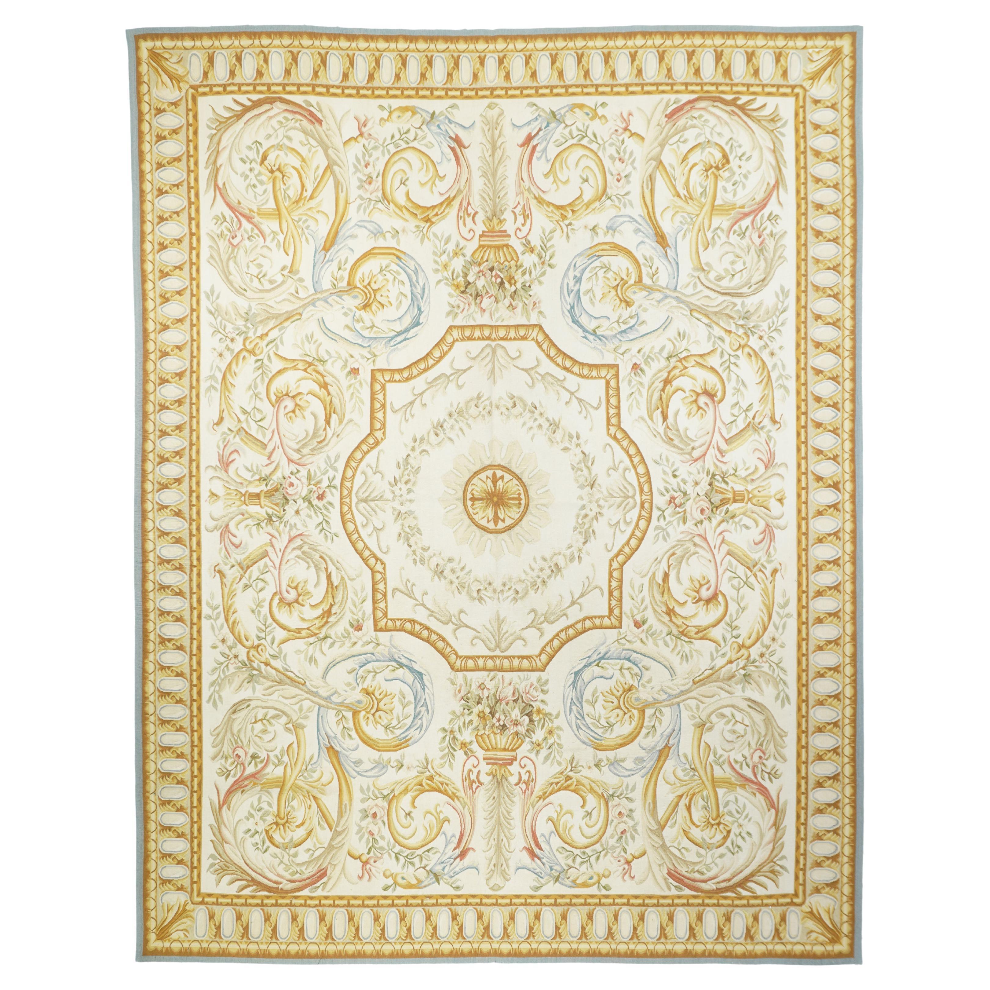 Aubusson Rug 7'9'' x 10'1'' For Sale