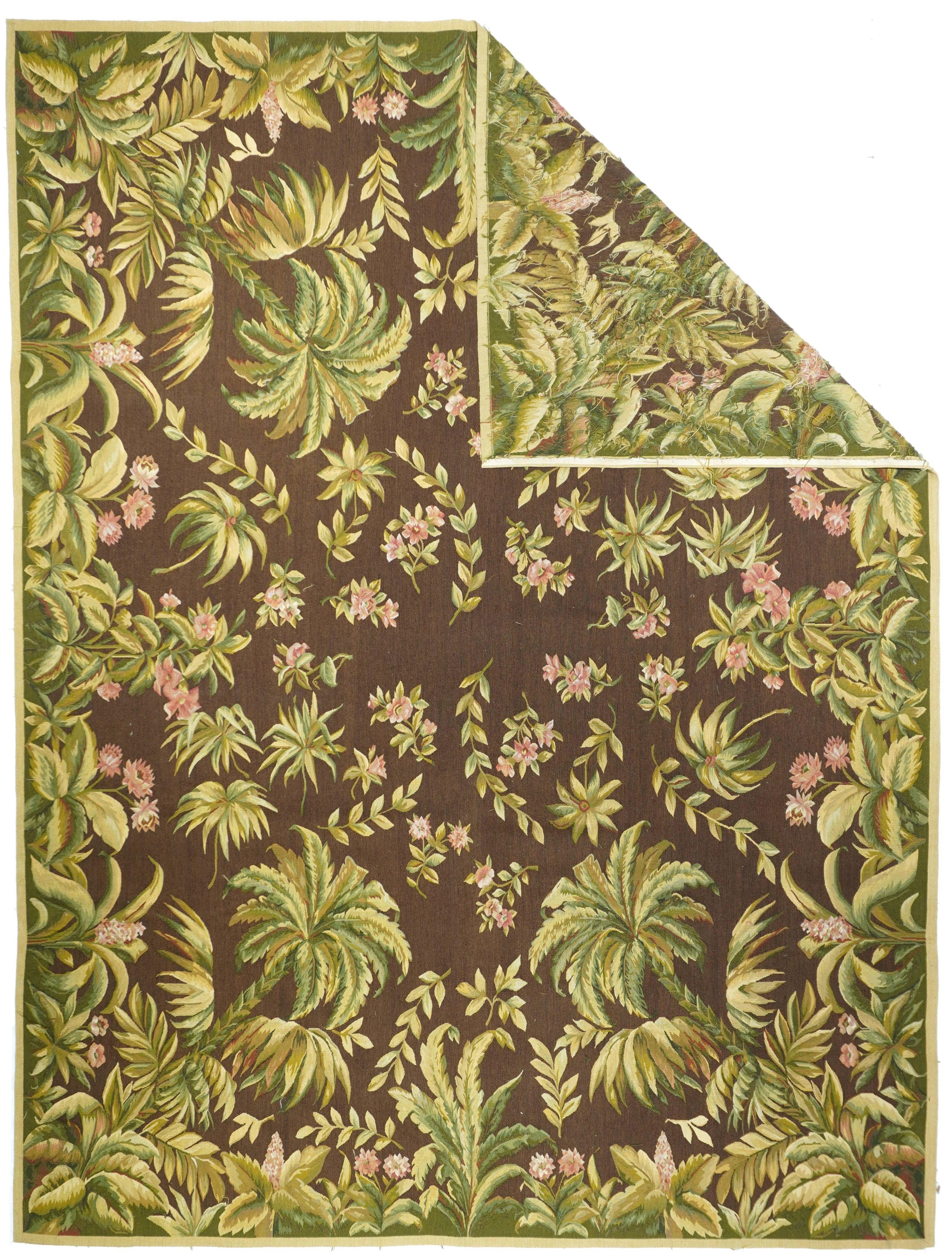 French Aubusson Rug 7'9'' x 10'3'' For Sale