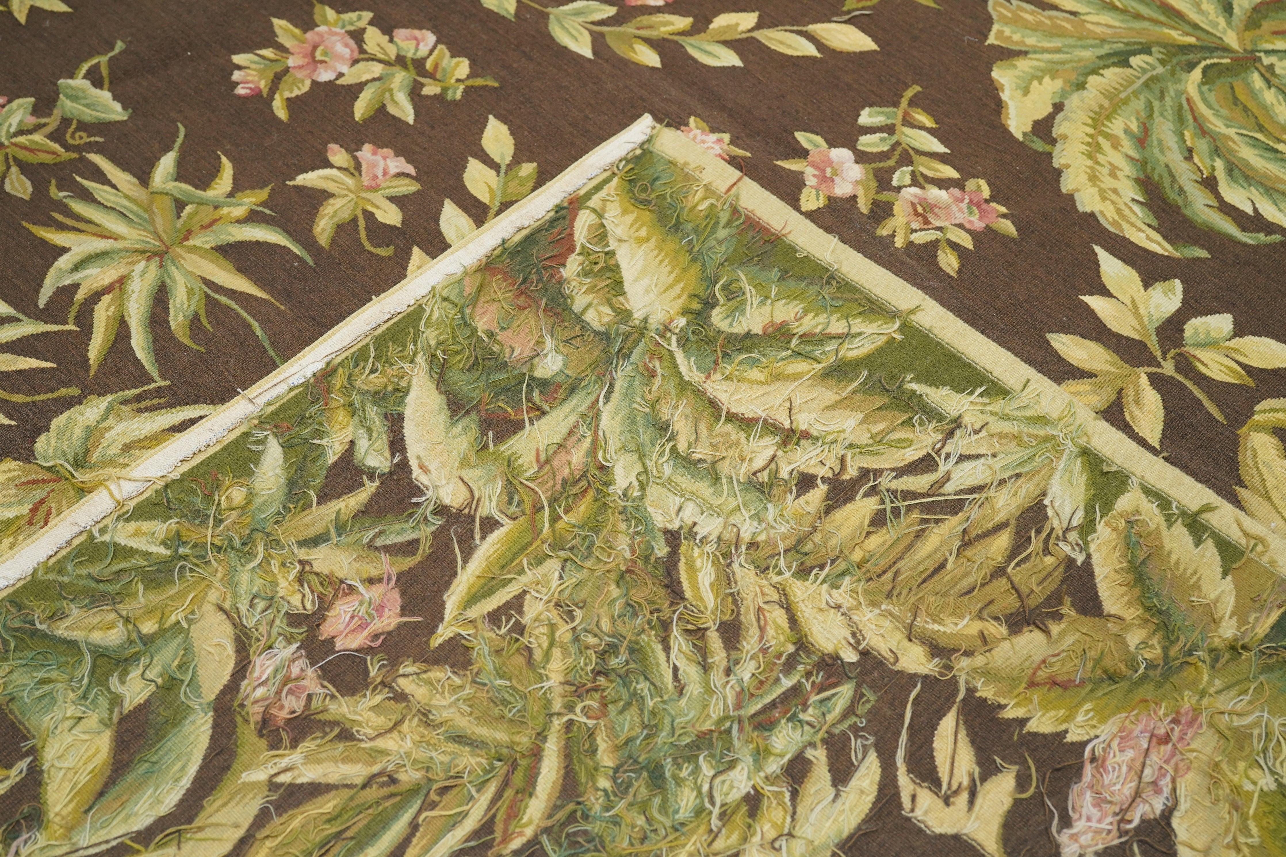 Aubusson Rug 7'9'' x 10'3'' For Sale 1