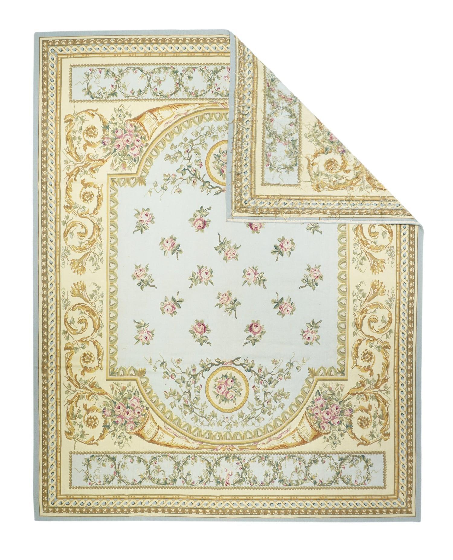 Aubusson Rug 7'9'' x 9'11''.