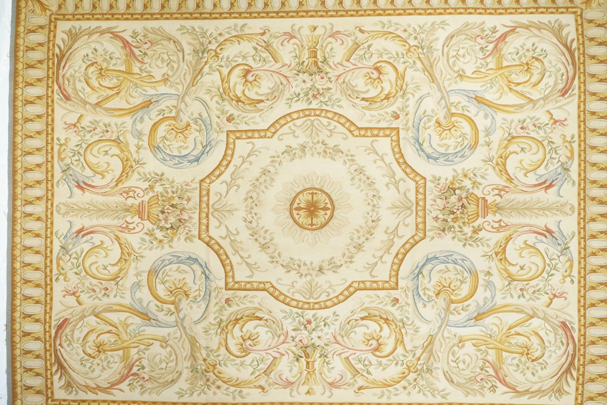 Aubusson-Teppich 8' x 10' (Französisch) im Angebot