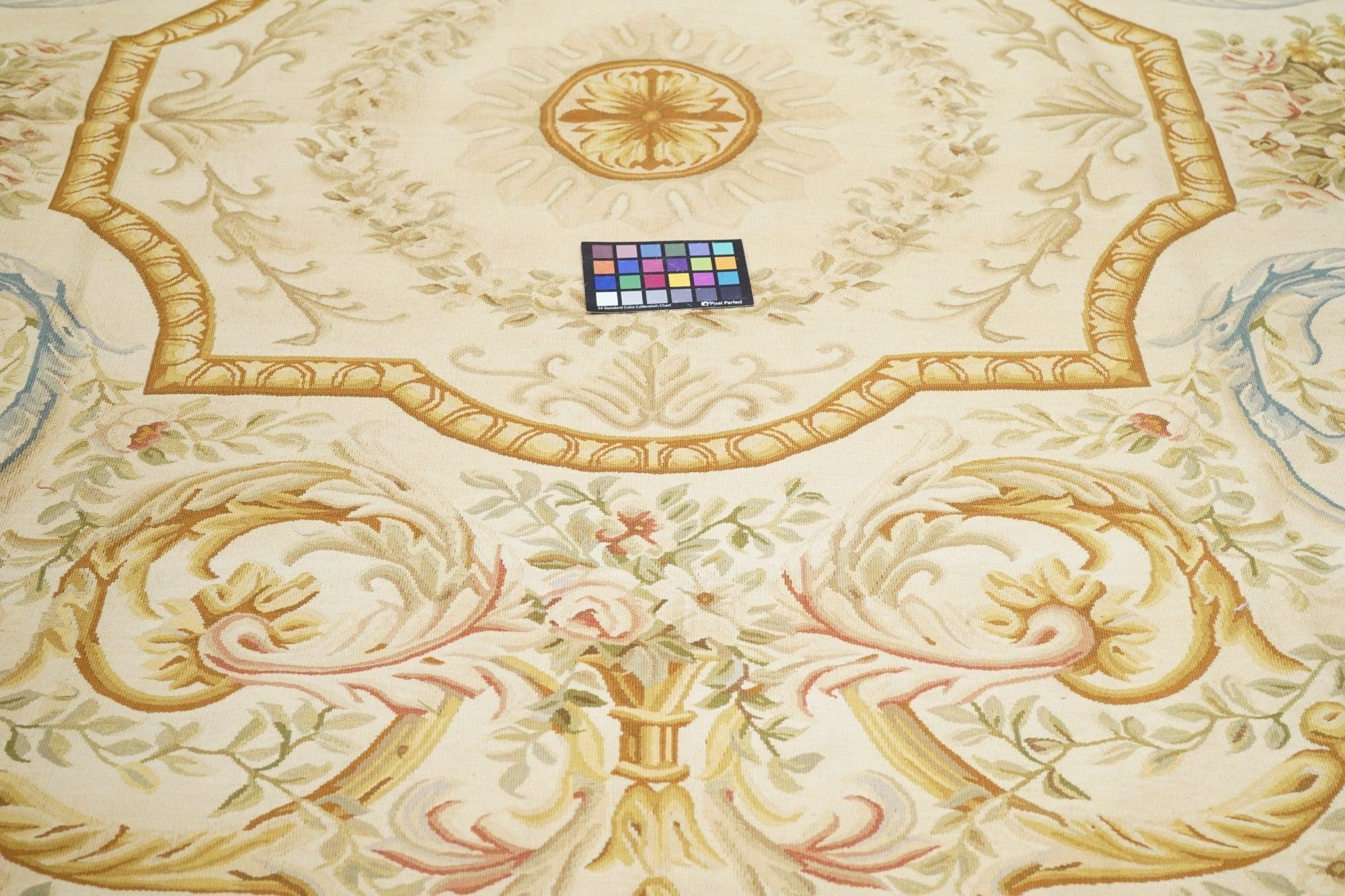 Aubusson-Teppich 8' x 10' im Angebot 3