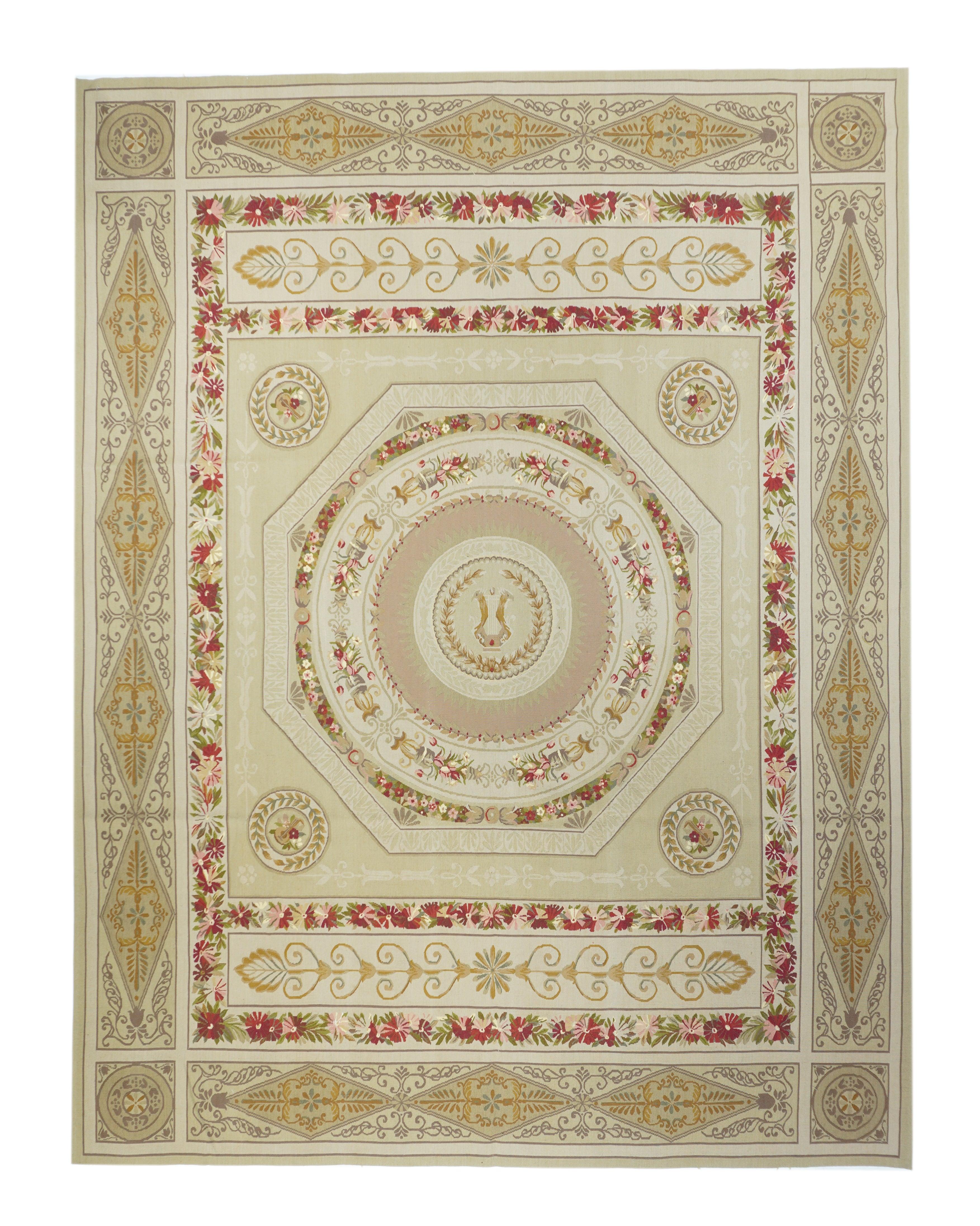 Aubusson Rug 8'0'' x 10'0'' In New Condition For Sale In New York, NY
