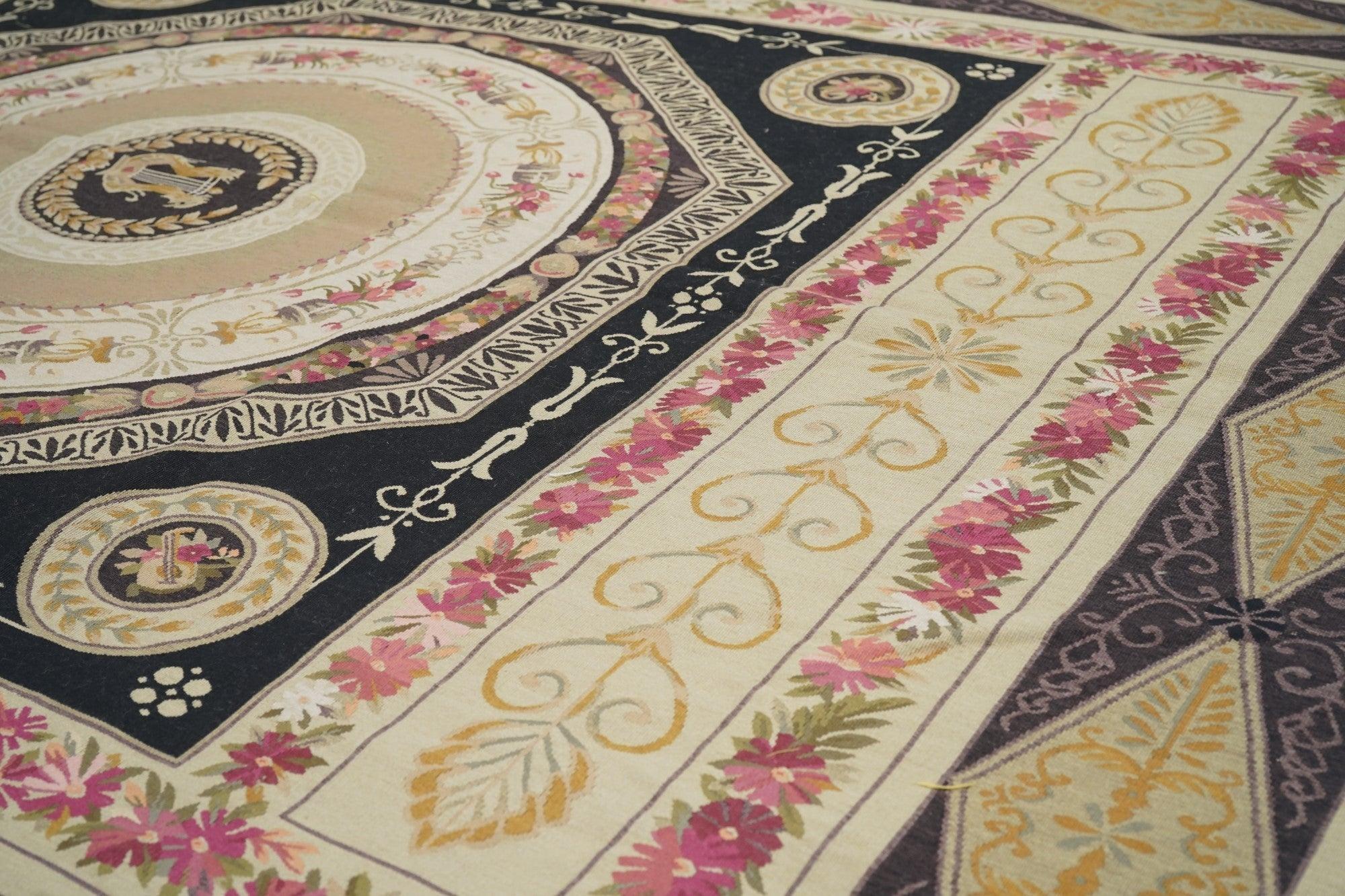 Wool Aubusson Rug 8'0