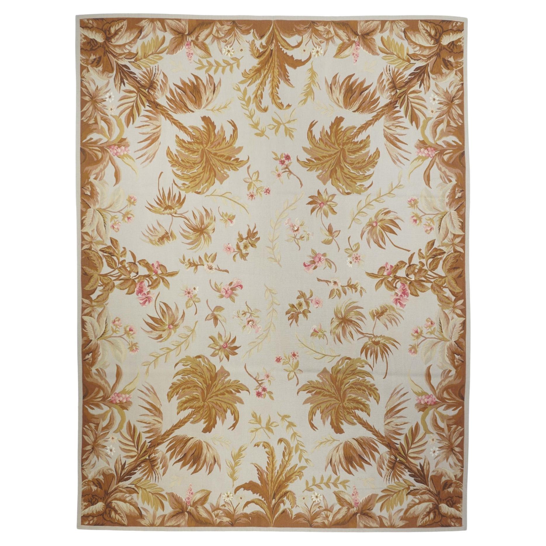 Aubusson Rug  8'0" x 10'0" For Sale
