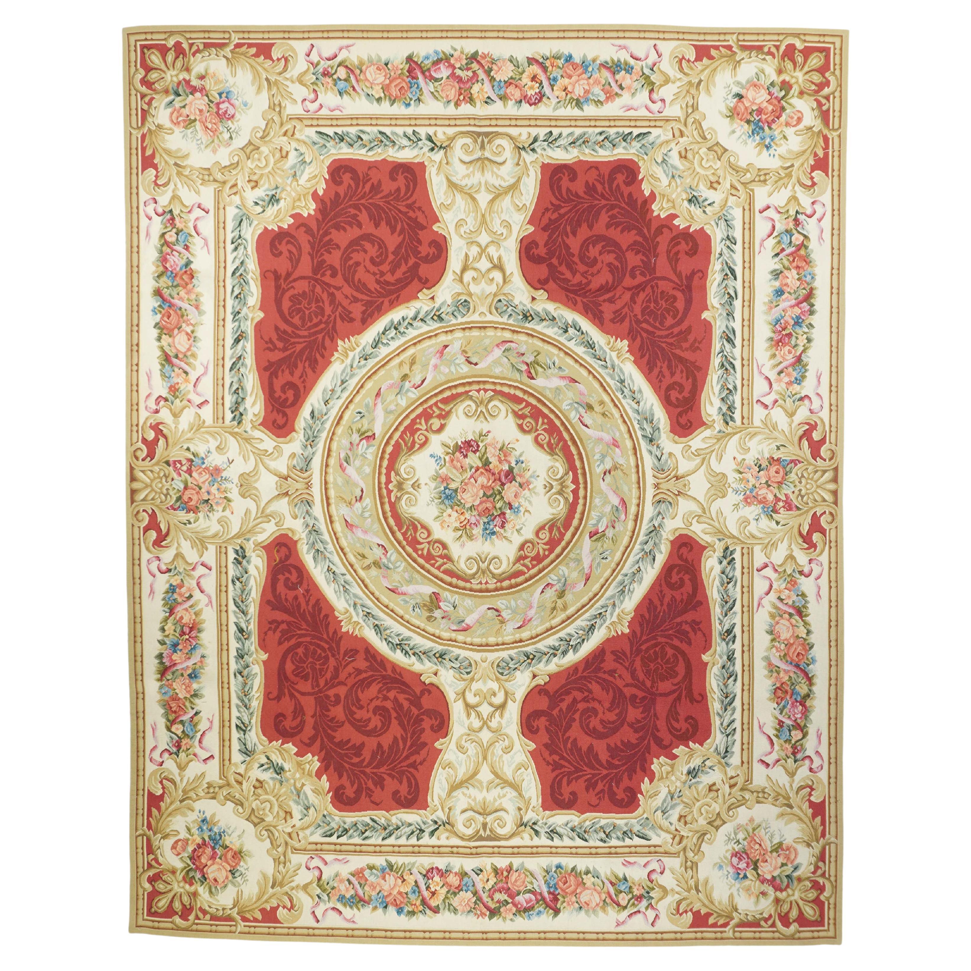 Aubusson Rug 8'0" x 10'0" For Sale