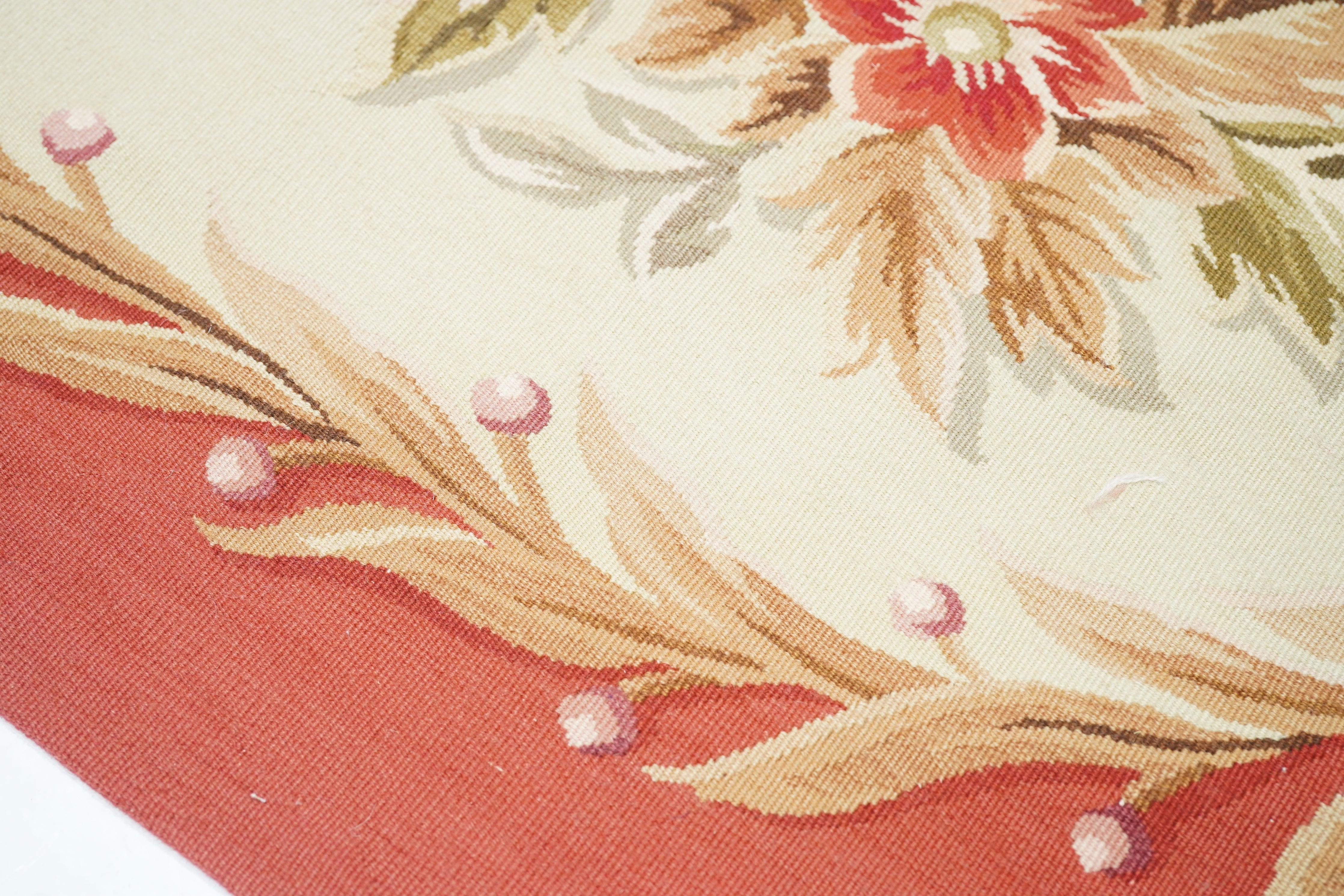 French Aubusson Rug 9'0