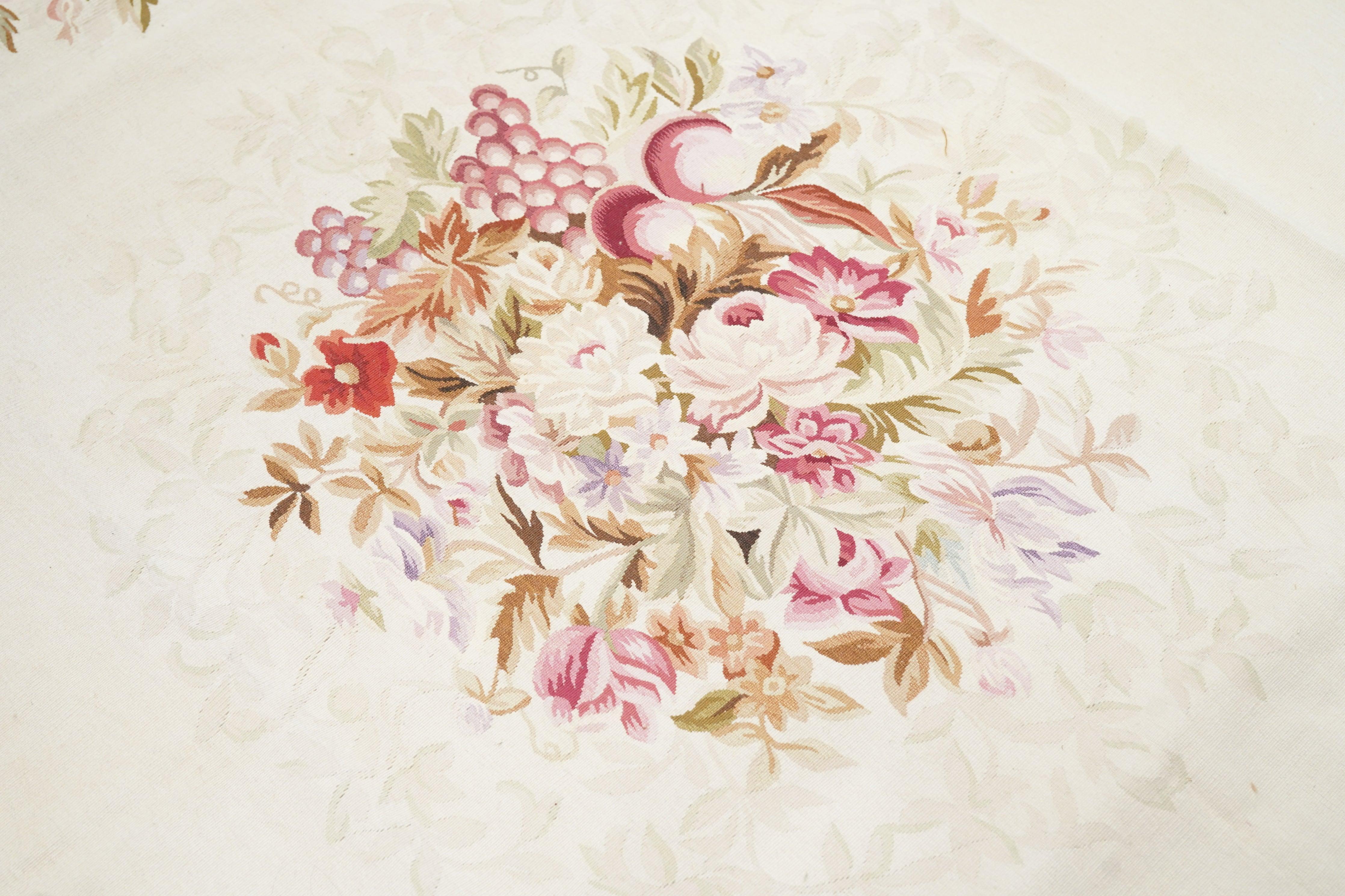 Contemporary Aubusson Rug 9'0