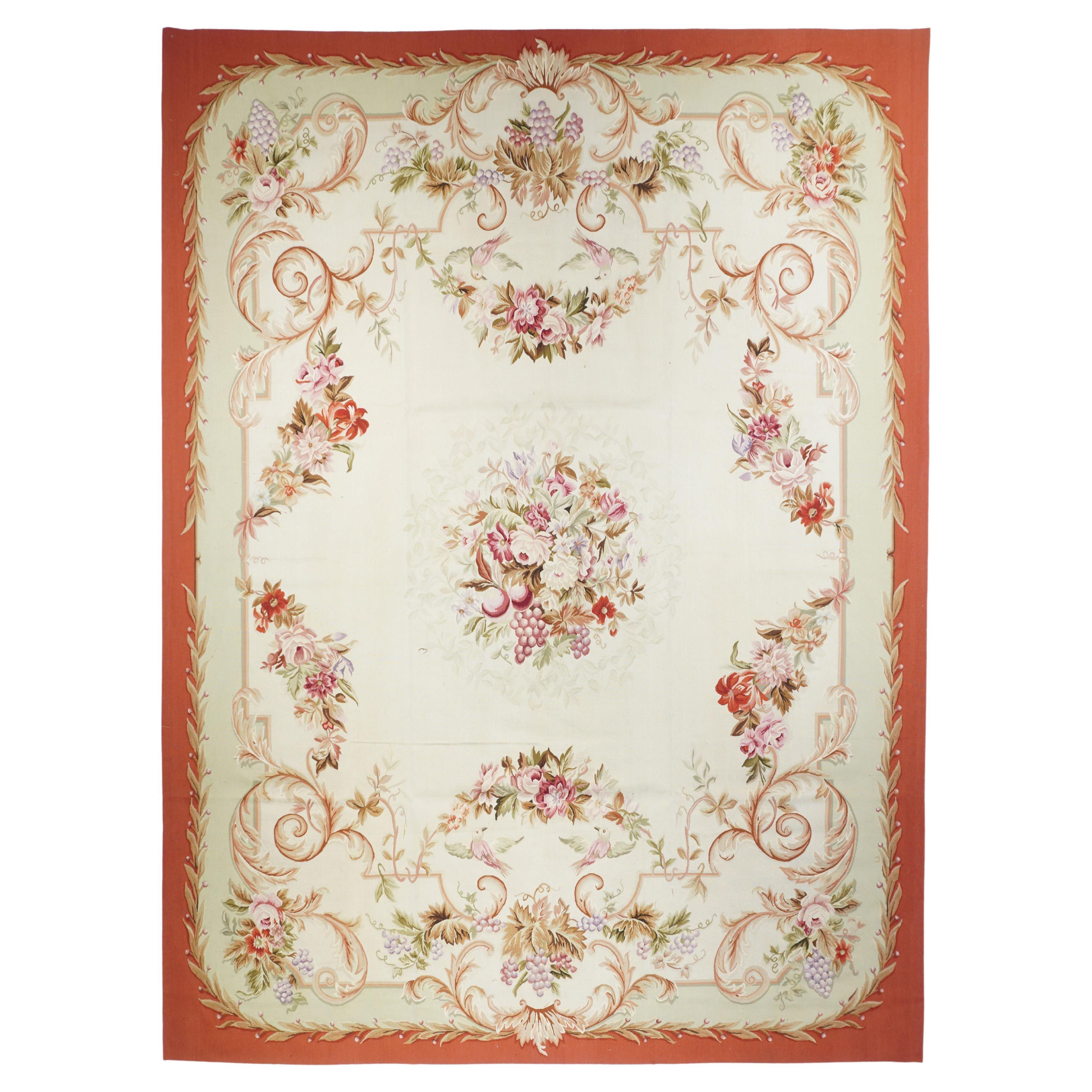 Aubusson Rug 9'0" x 12'0" For Sale
