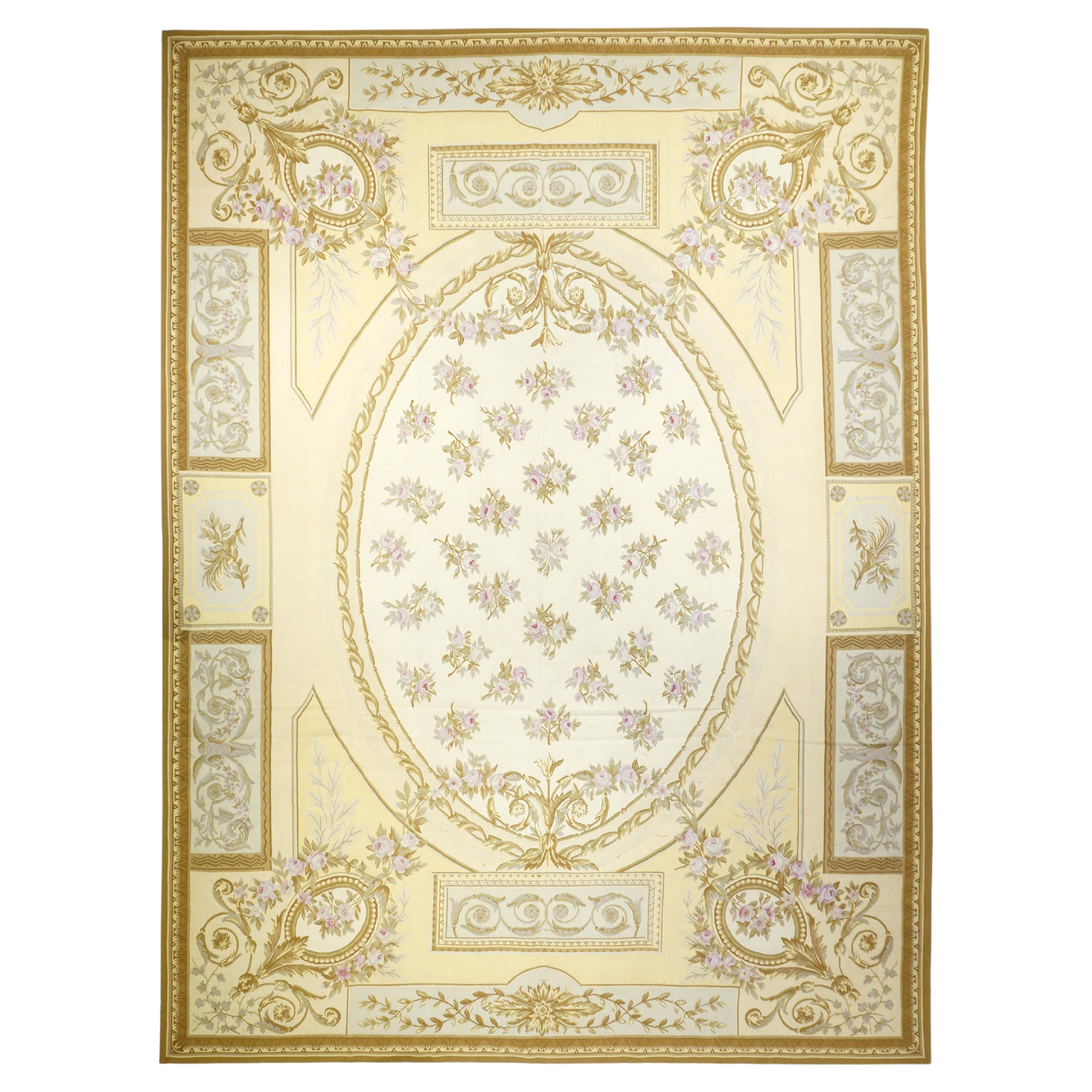 Aubusson Rug 9'10'' x 13'10'' For Sale
