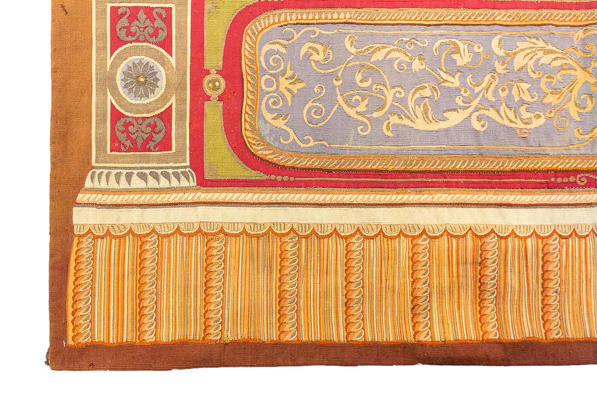 Tapis d'Aubusson tissé à plat en vente 9
