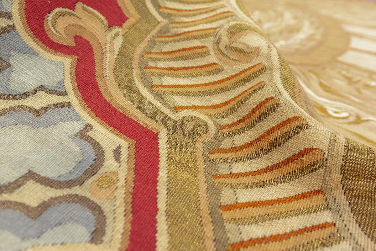 XIXe siècle Tapis d'Aubusson tissé à plat en vente